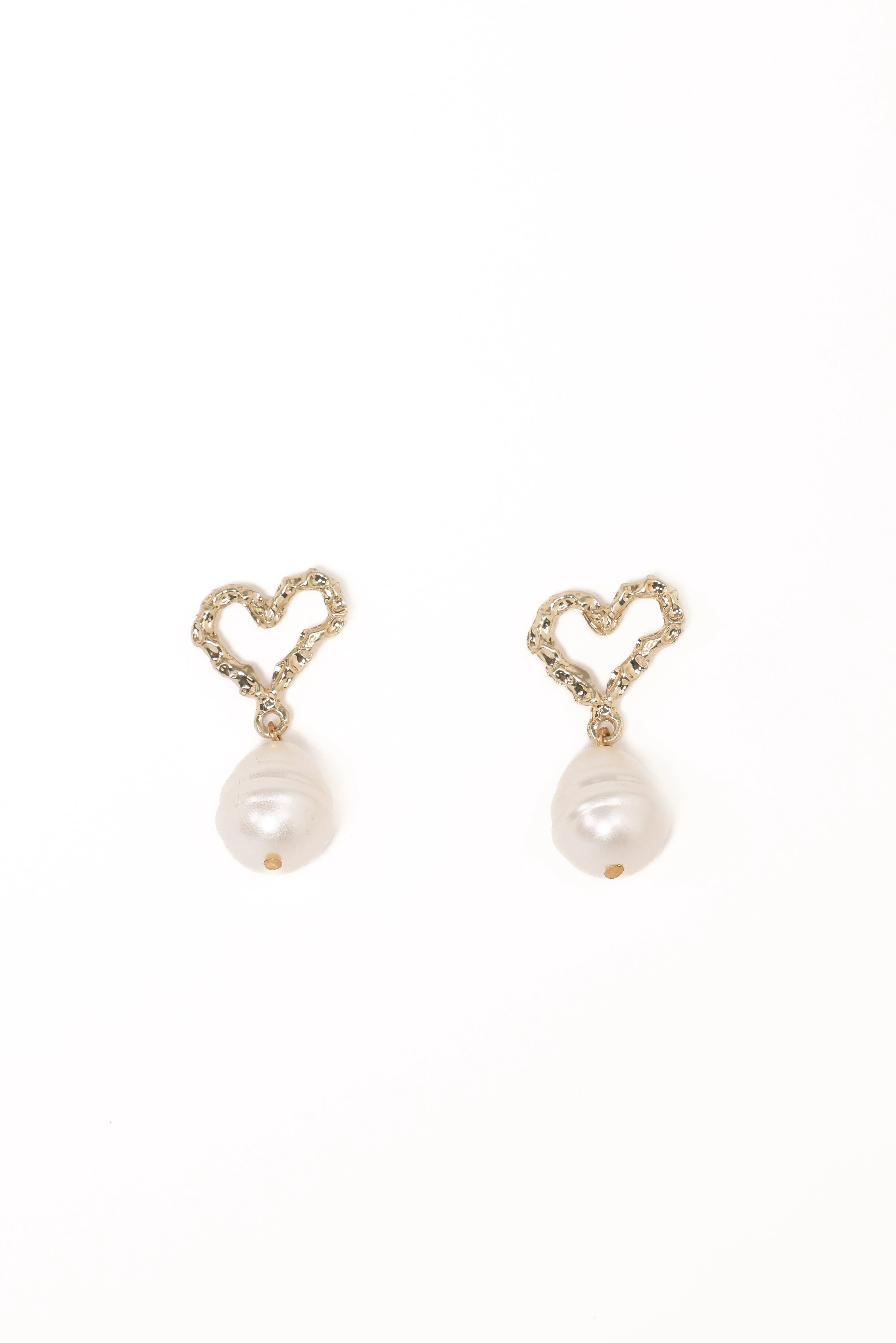Solana Earrings - Gold Pearl sold by Petal & Pup product image thumbnail 2