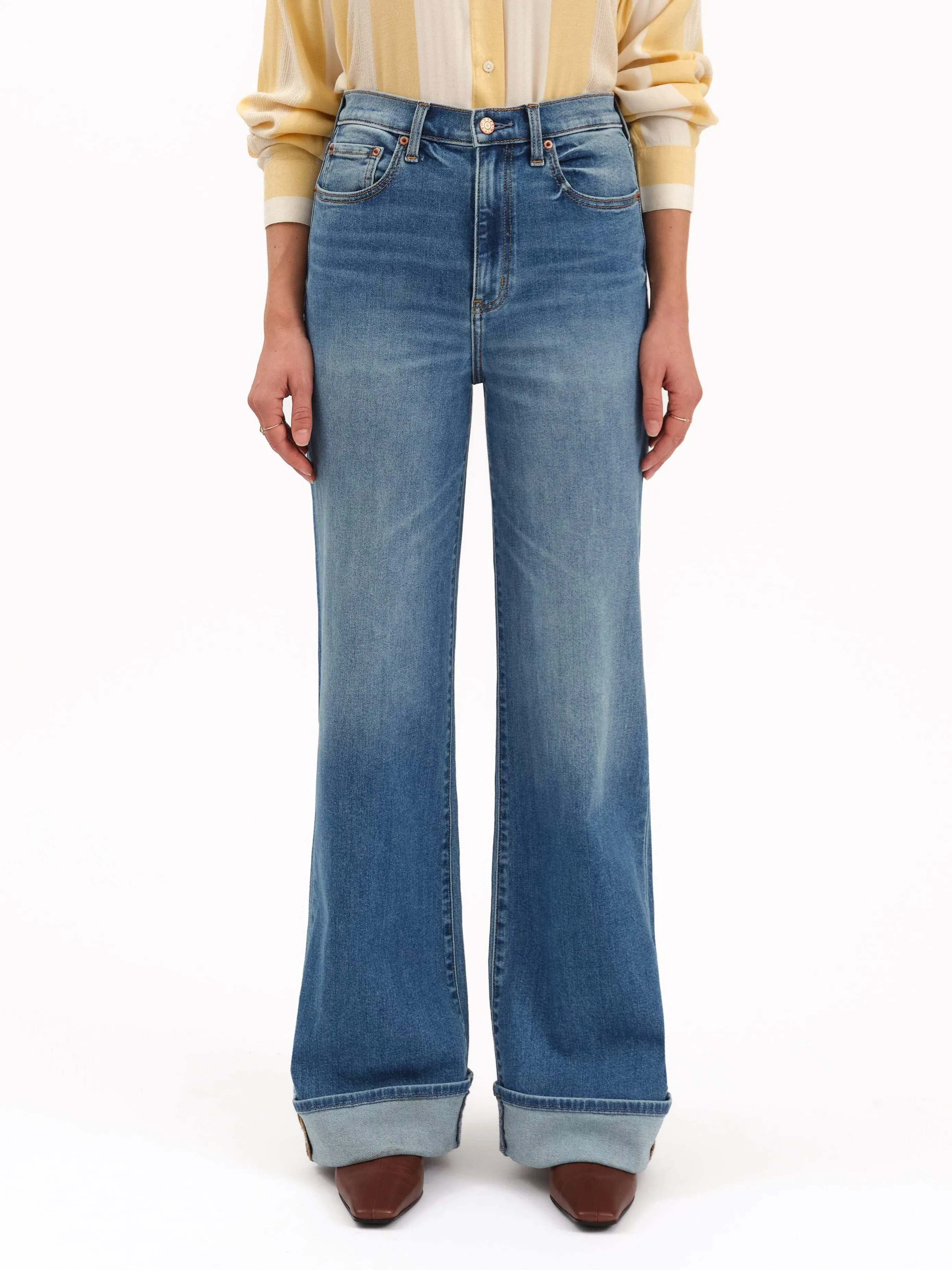 Far Out Wide Leg Jean - Big Break sold by Petal & Pup