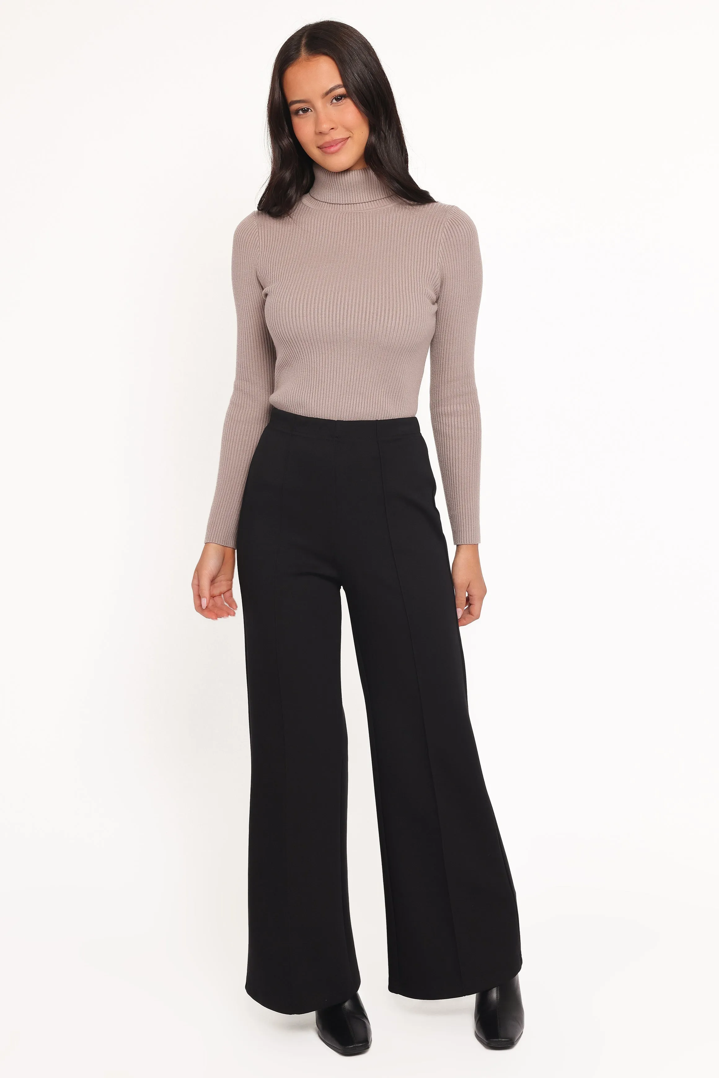 Jade Wide Leg Pant - Black sold by Petal & Pup