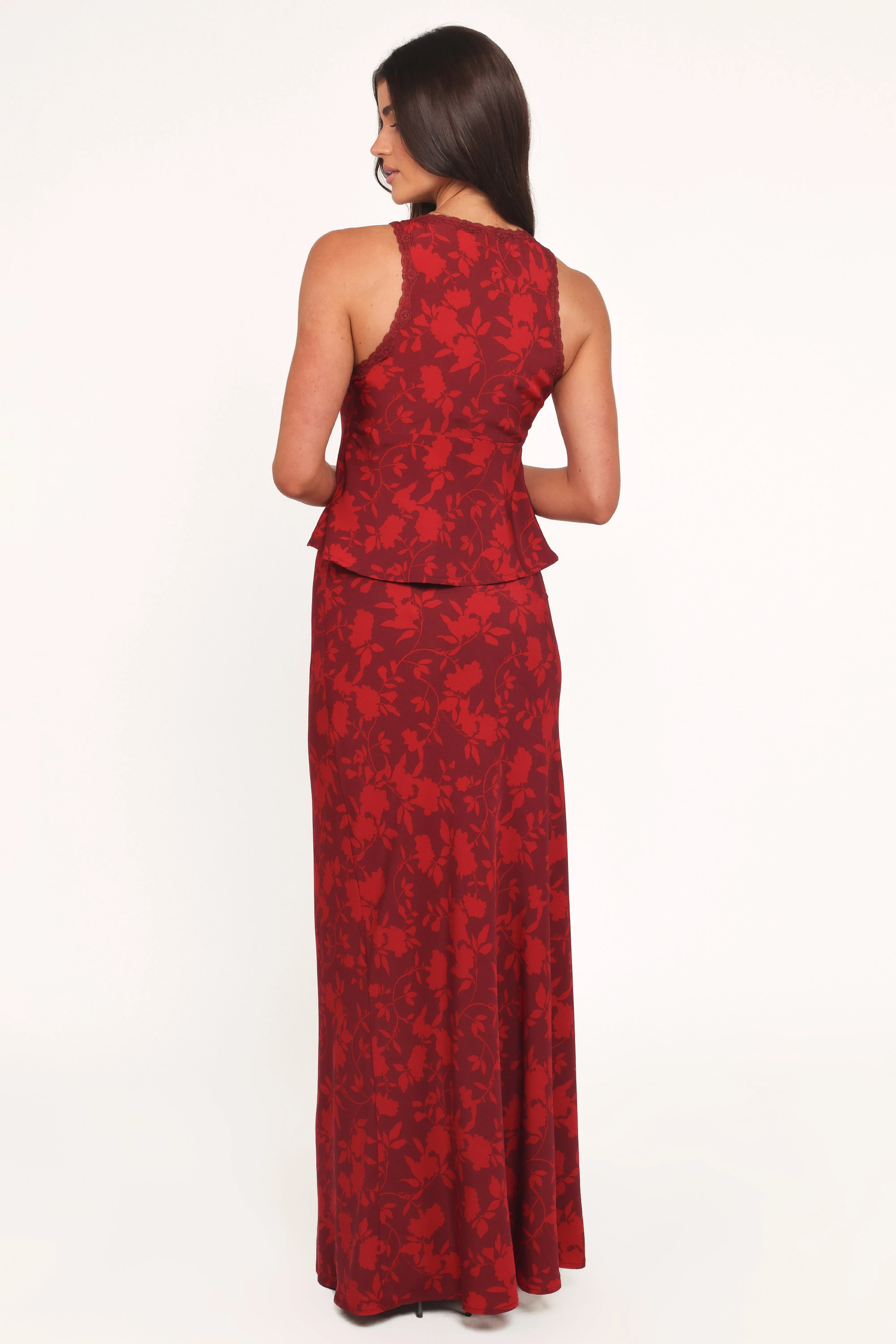 Velman Skirt - Burgundy Floral sold by Petal & Pup product image thumbnail 4