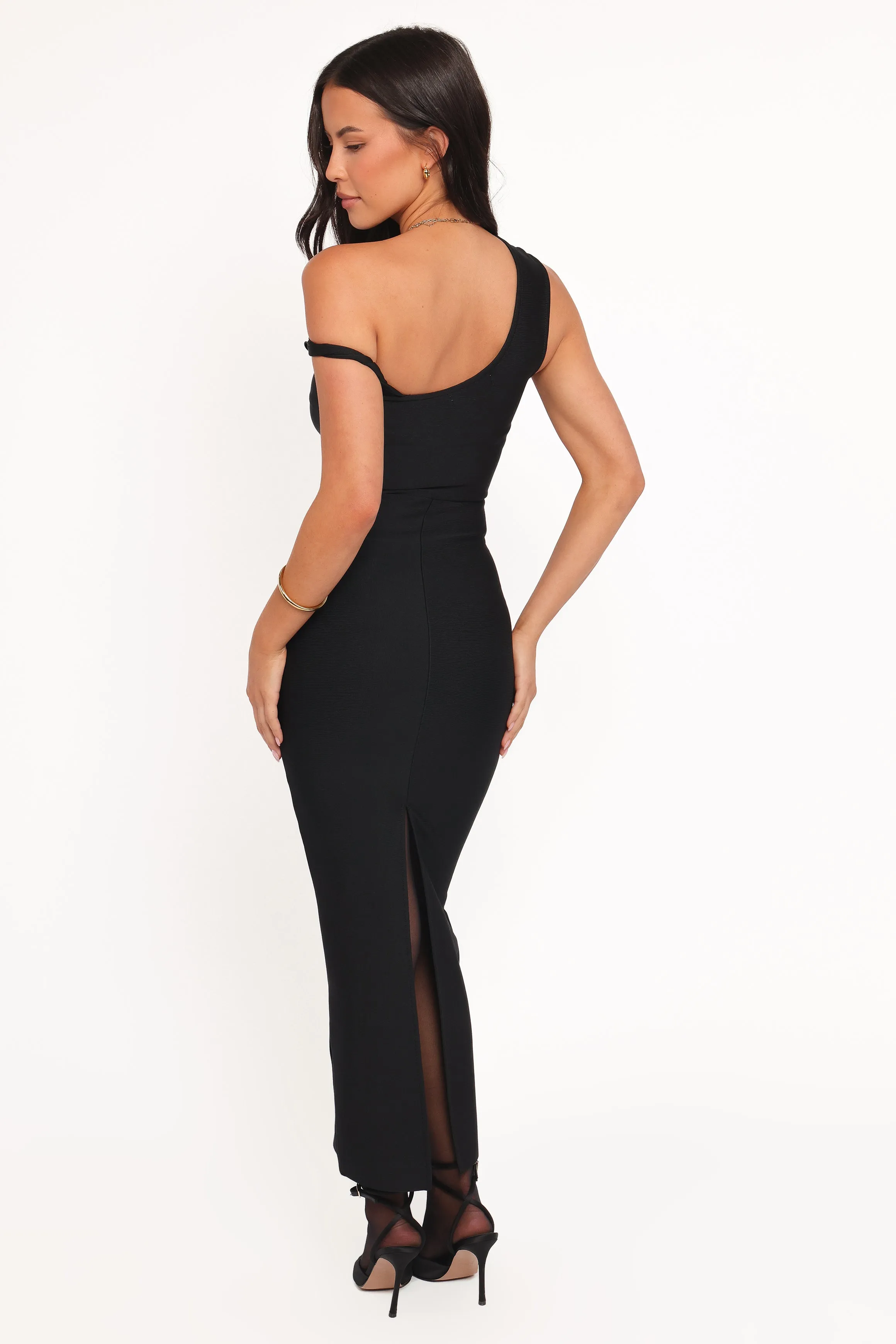 Hudson Off Shoulder Midi Dress - Black sold by Petal & Pup product image thumbnail 2