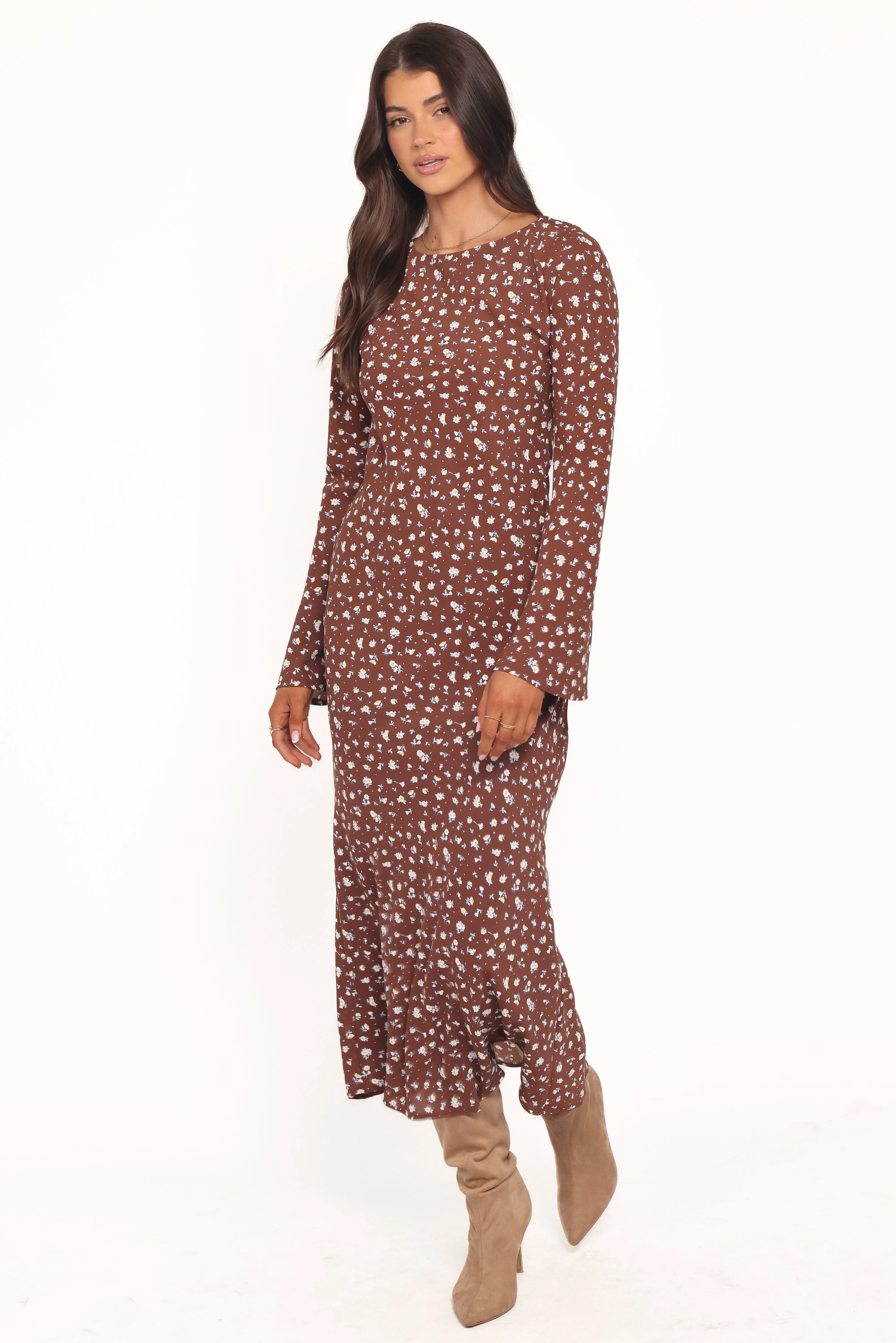Talitha Maxi Dress - Brown Floral sold by Petal & Pup product image thumbnail 4