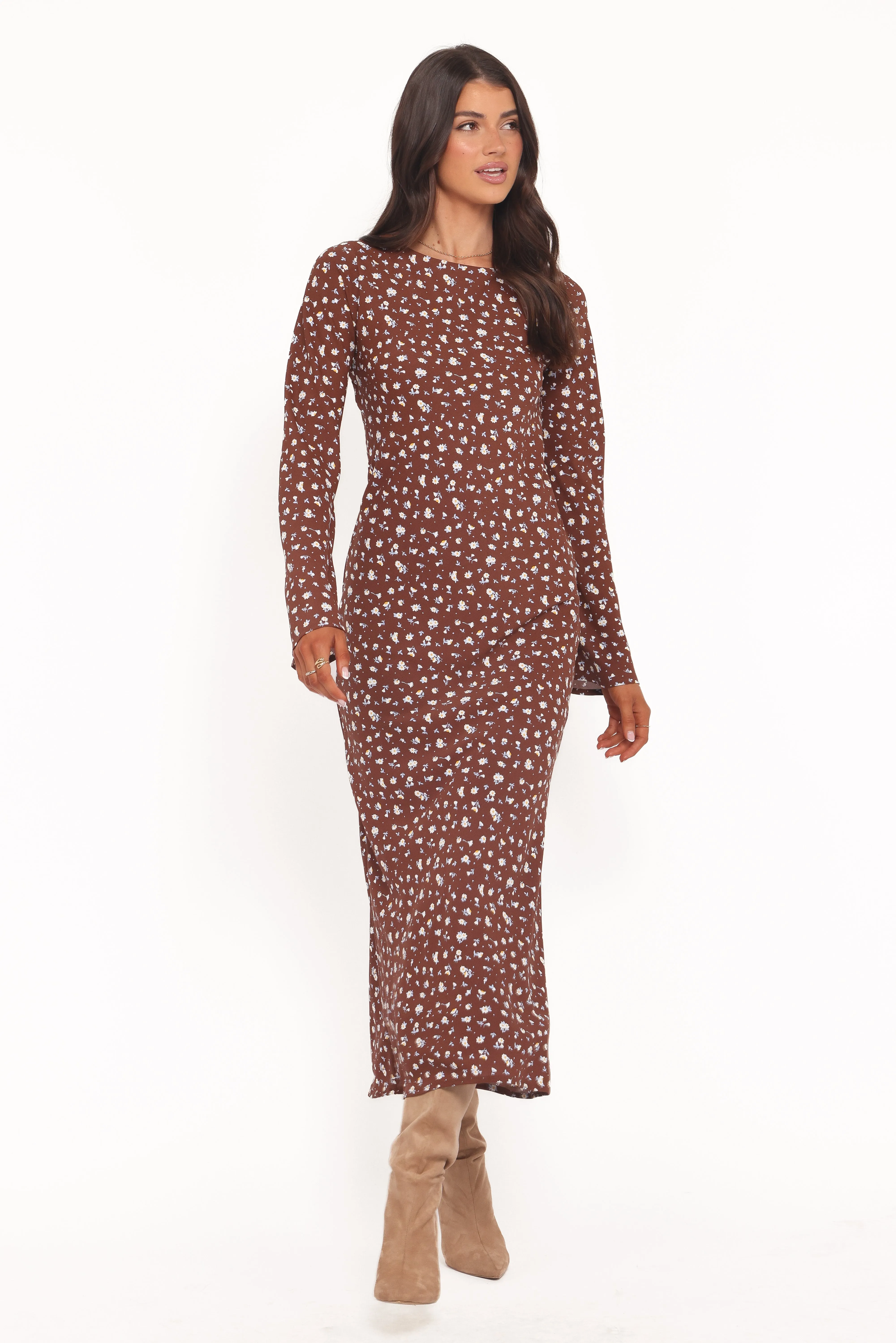 Talitha Maxi Dress - Brown Floral sold by Petal & Pup product image thumbnail 2