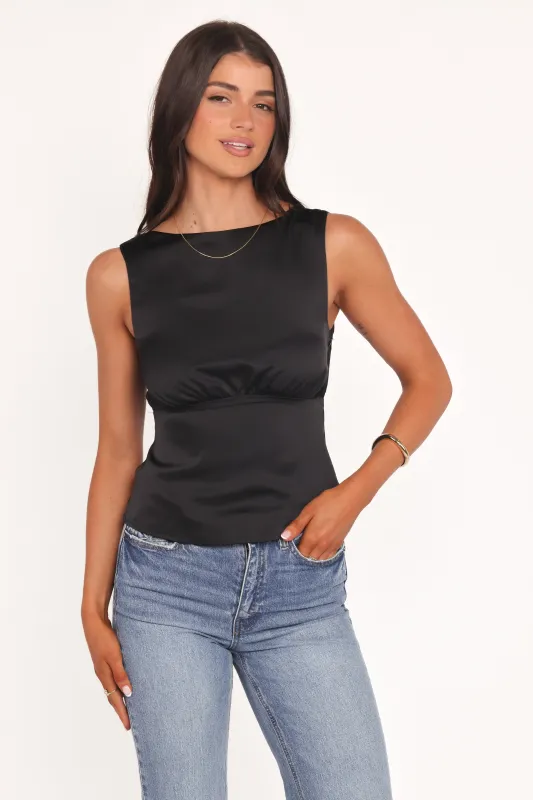 Wynn Top - Black sold by Petal & Pup