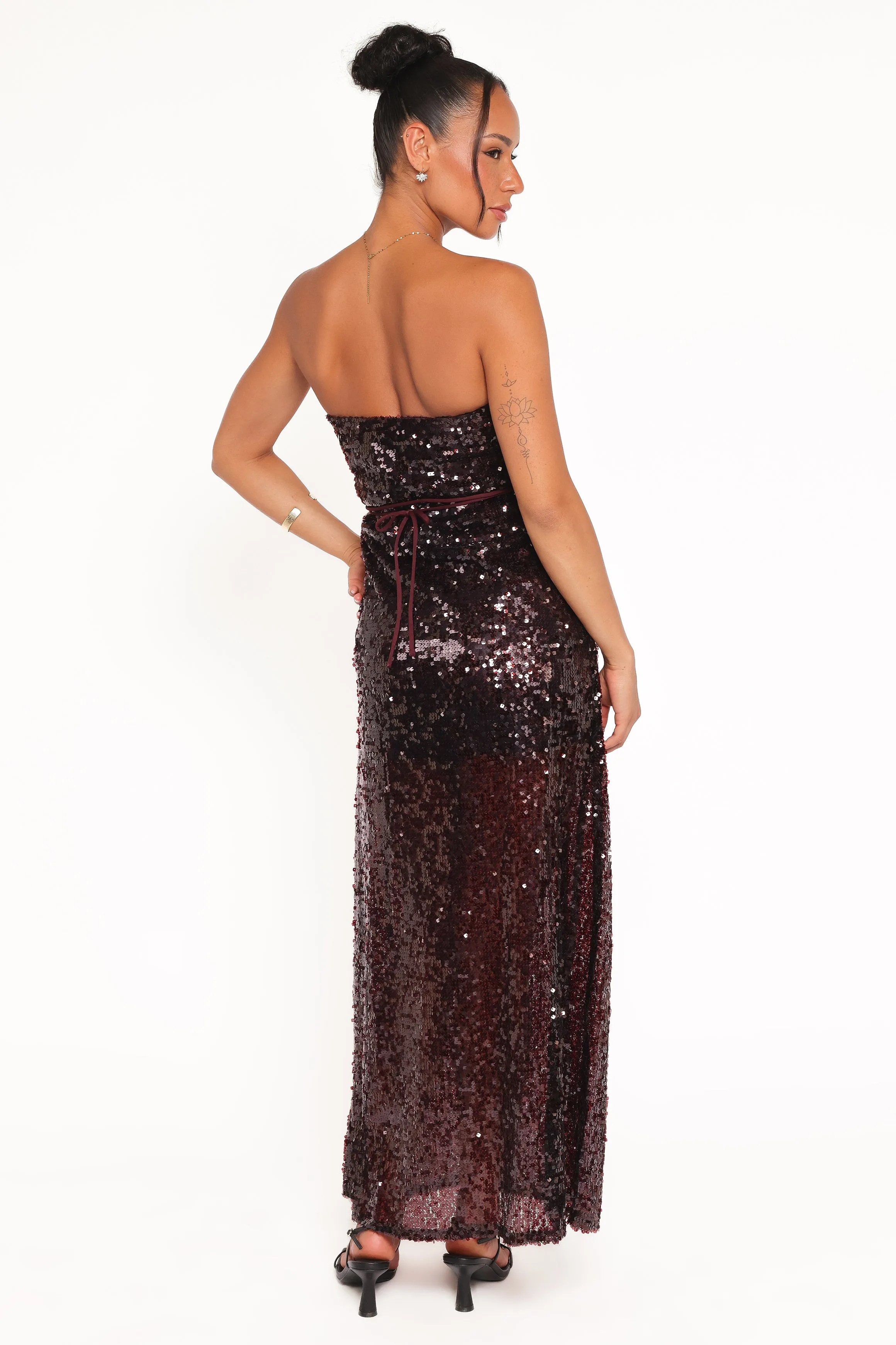 Liliane Maxi Dress - Cherry Sequin sold by Petal & Pup product image thumbnail 5