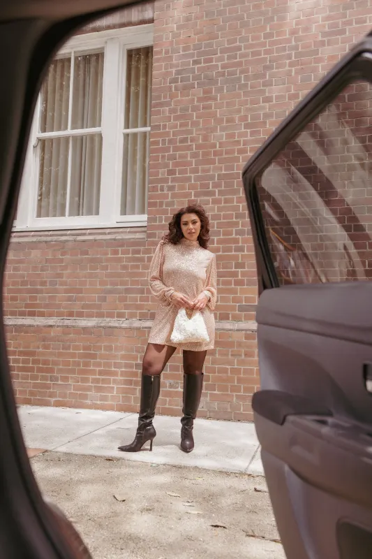 Springfield Mini Dress - Gold sold by Petal & Pup