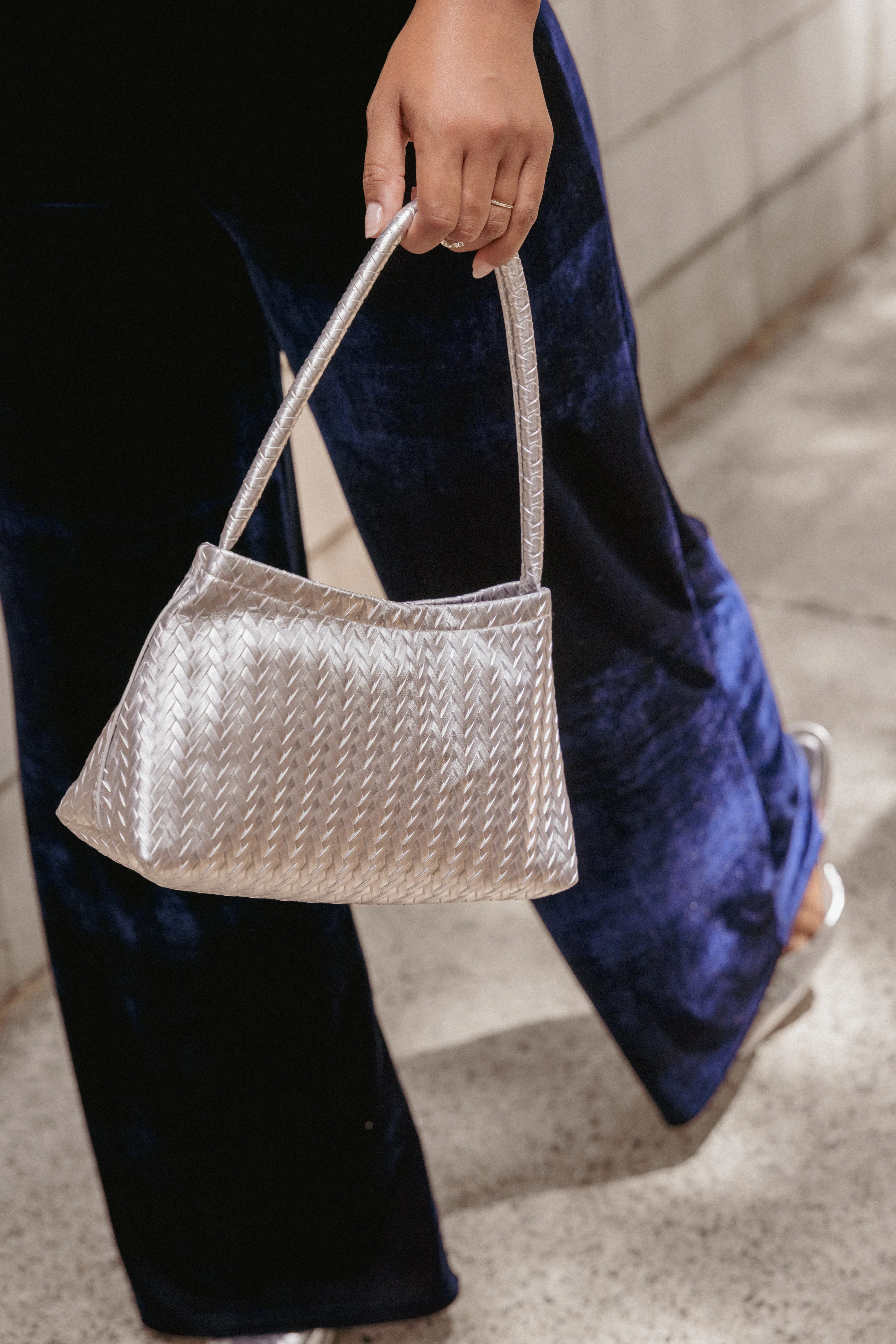 Augustine Handbag - Silver sold by Petal & Pup