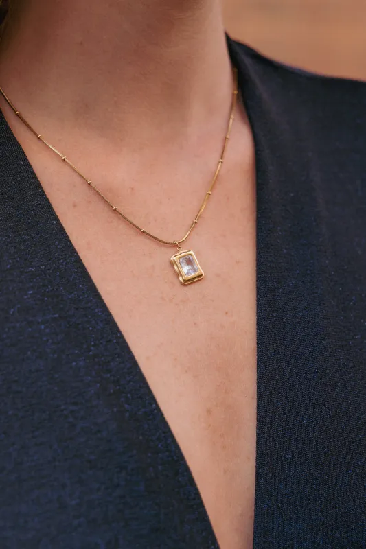 Lyla Necklace - Gold sold by Petal & Pup