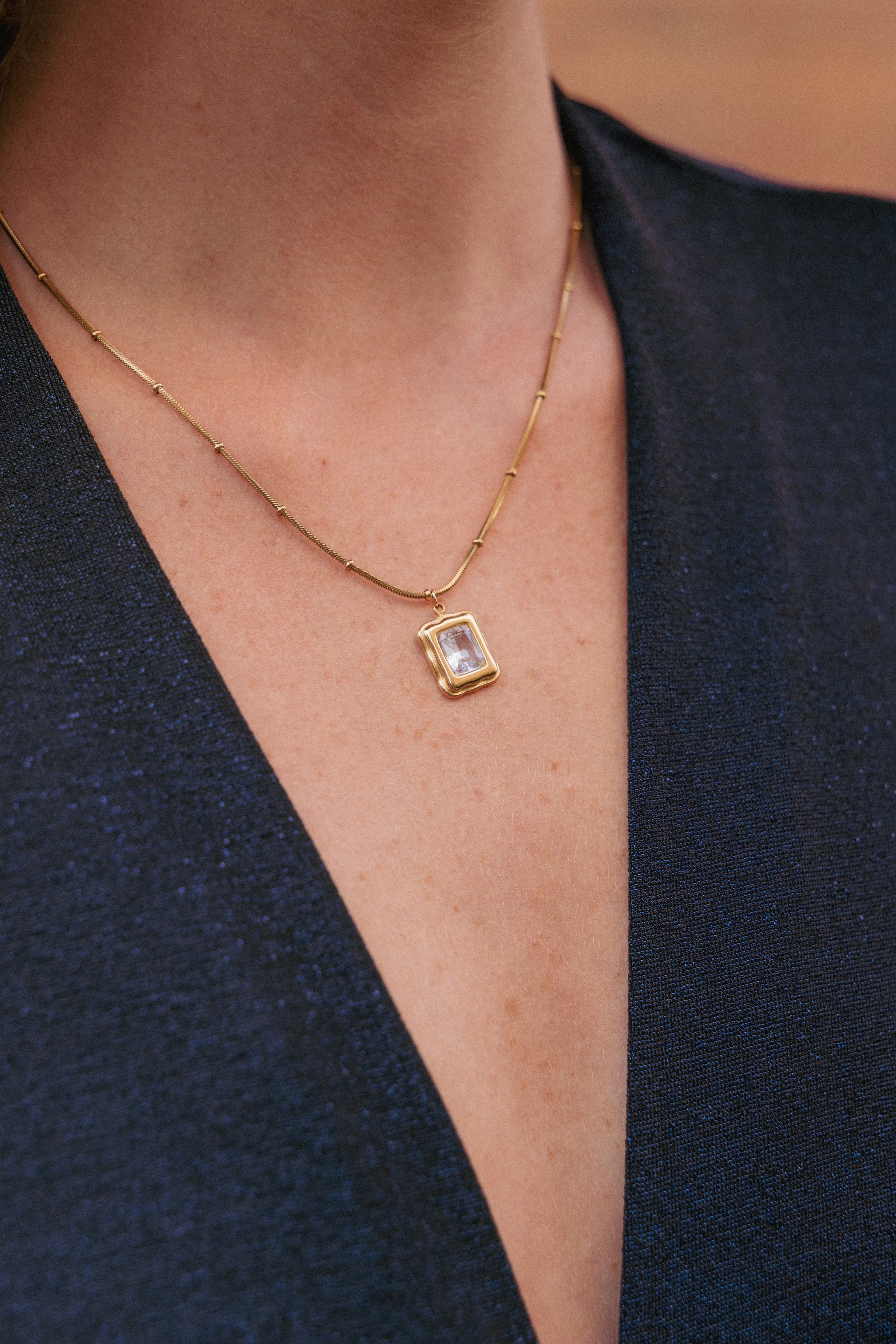 Lyla Necklace - Gold sold by Petal & Pup