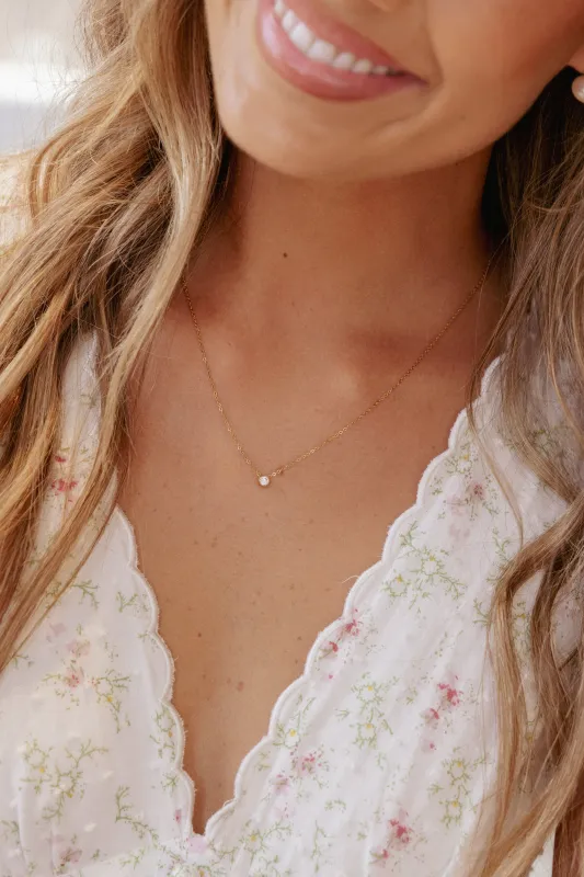 Serena Necklace - Gold sold by Petal & Pup
