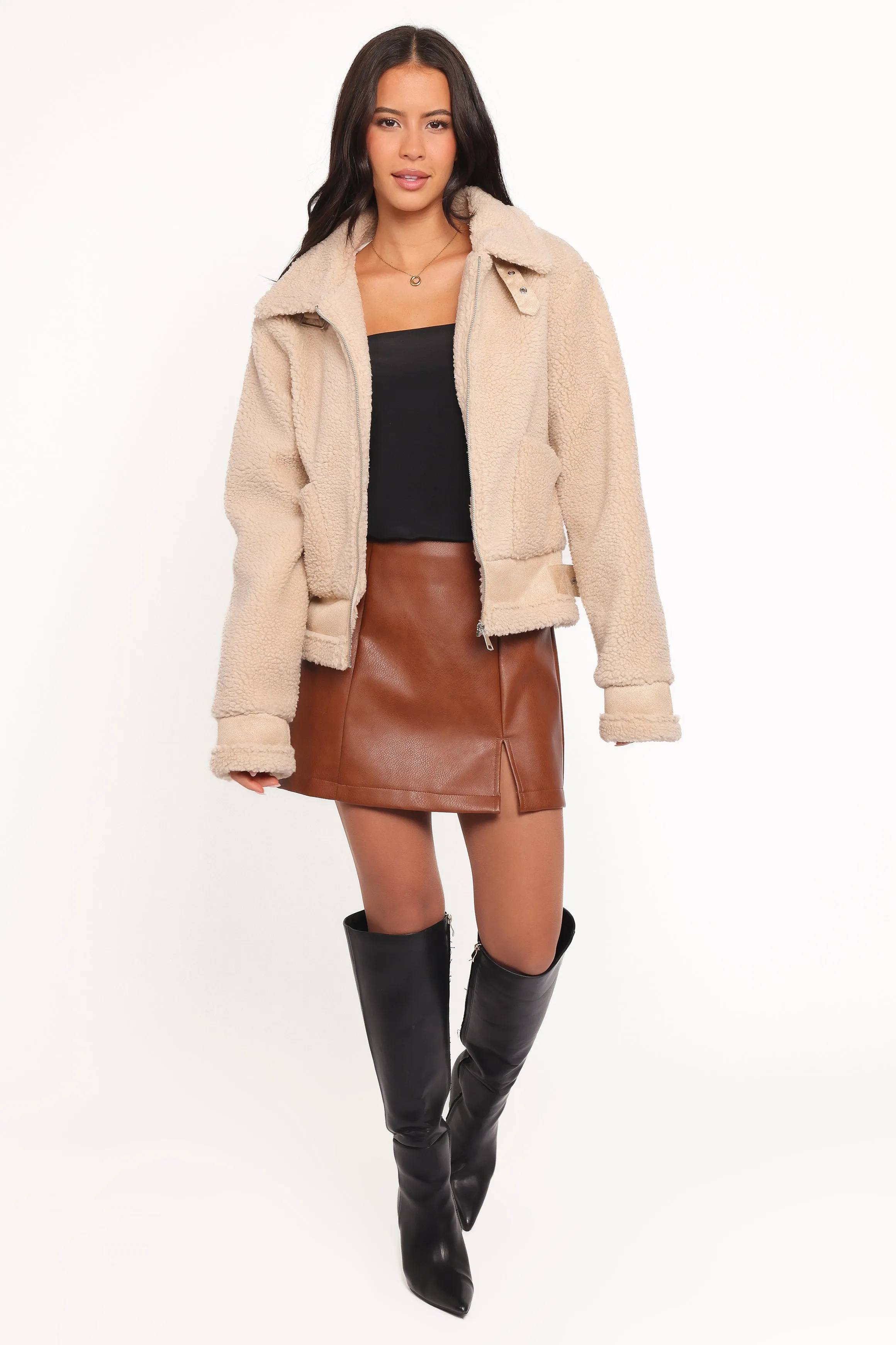 Winslow Fleece Jacket - Taupe sold by Petal & Pup product image thumbnail 5