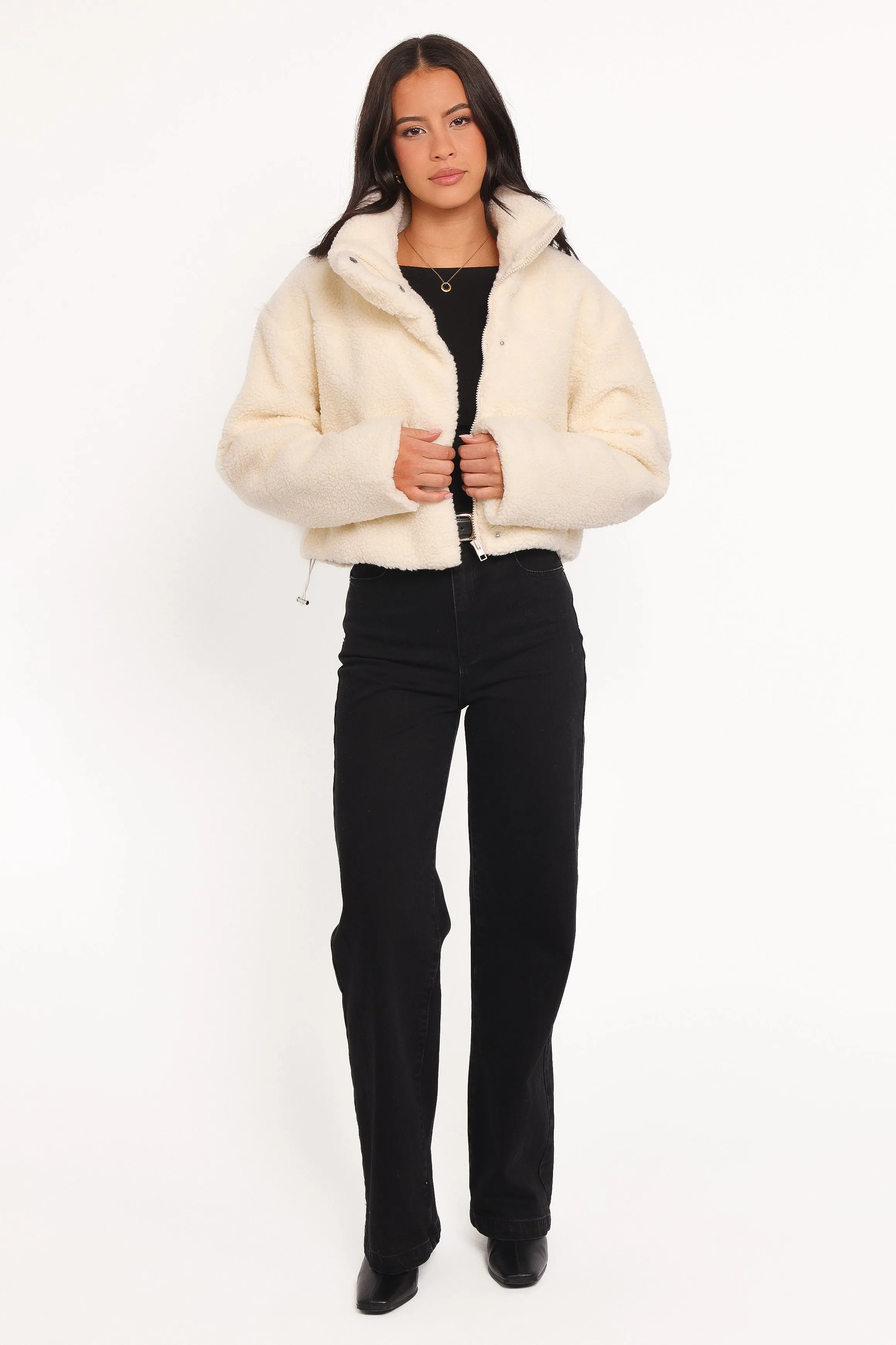 Katerina Fleece Puffer - White sold by Petal & Pup product image thumbnail 5