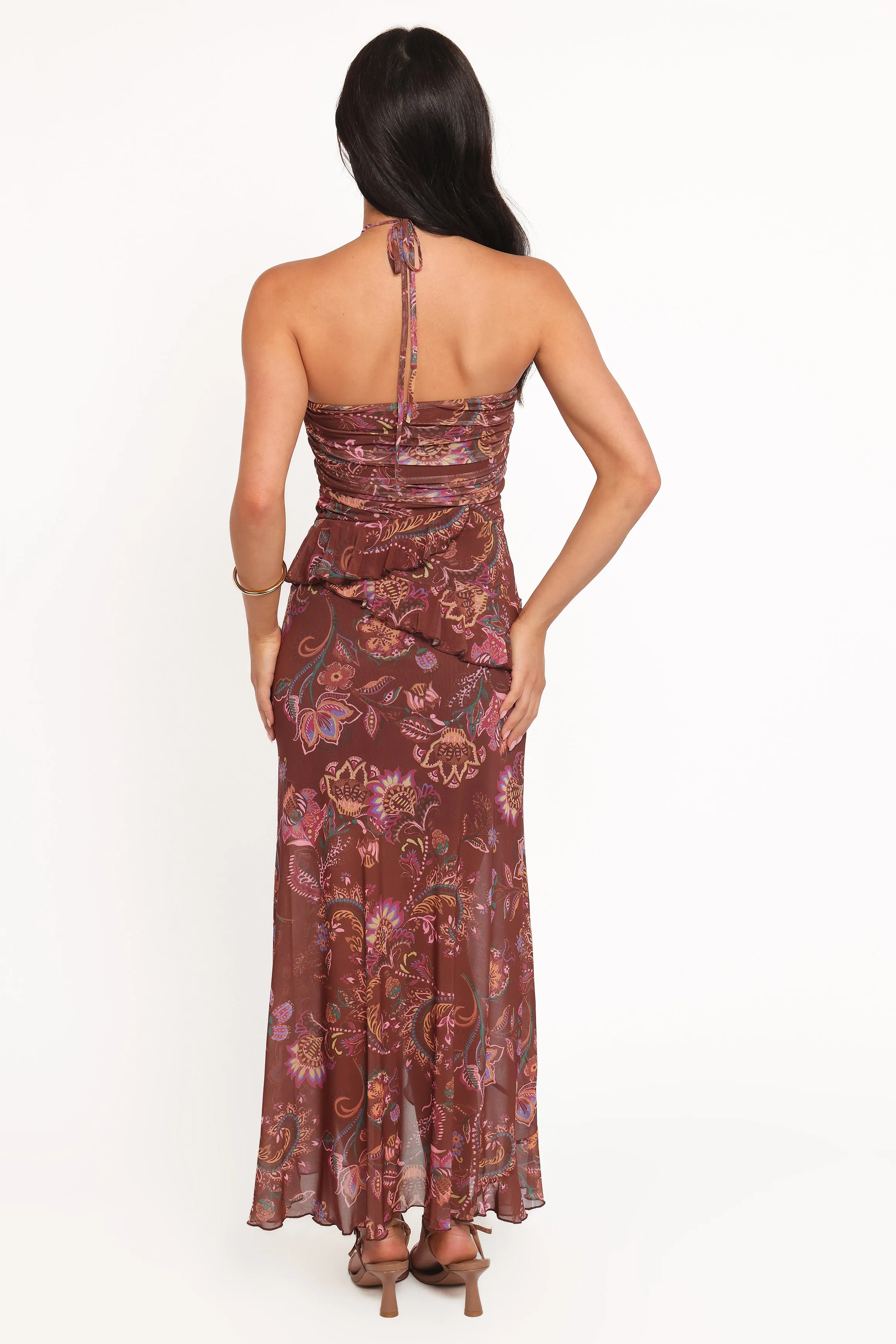 Sorbet Midi Dress - Brown Floral sold by Petal & Pup product image thumbnail 5