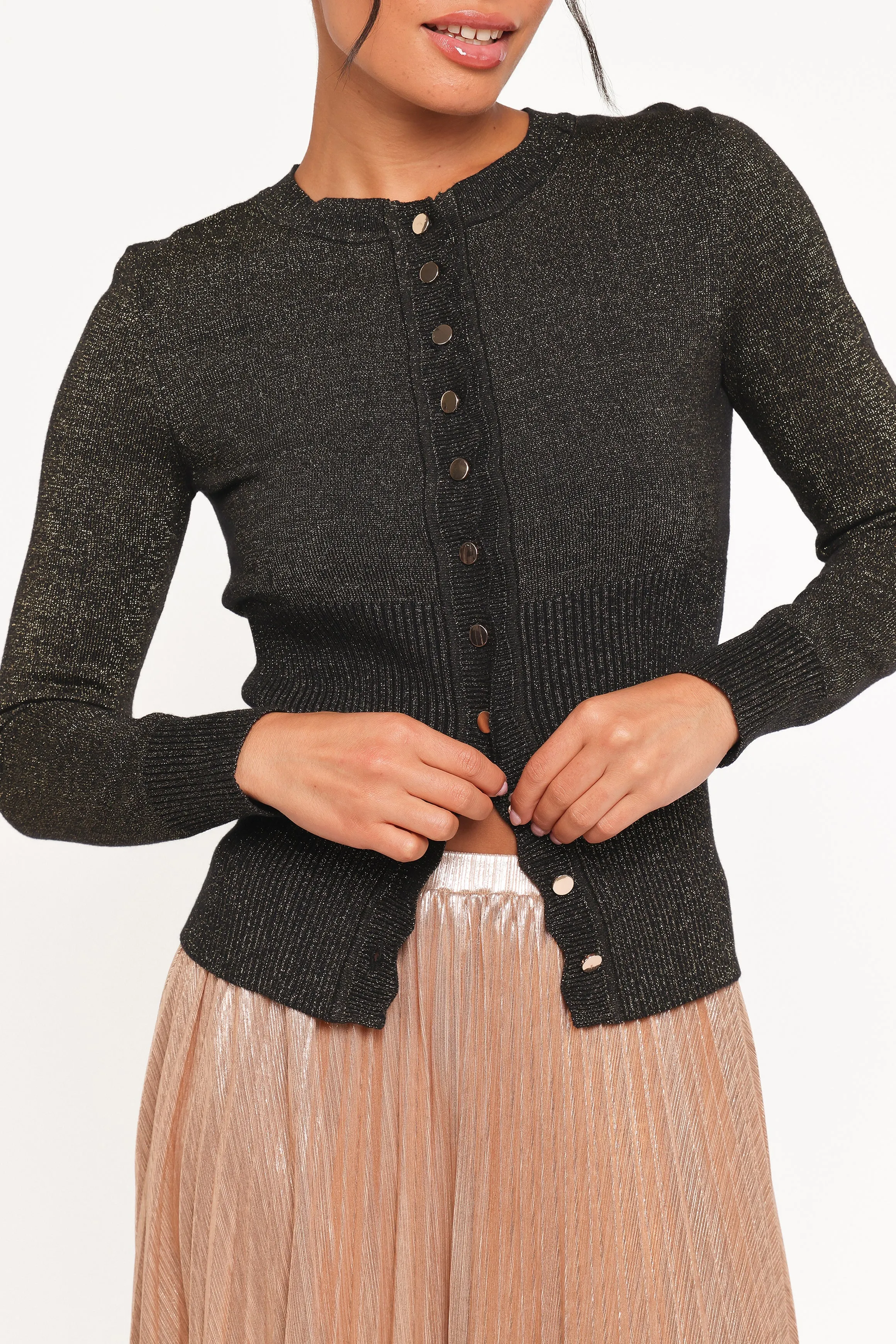Briar Lurex Cardigan - Black sold by Petal & Pup product image thumbnail 3