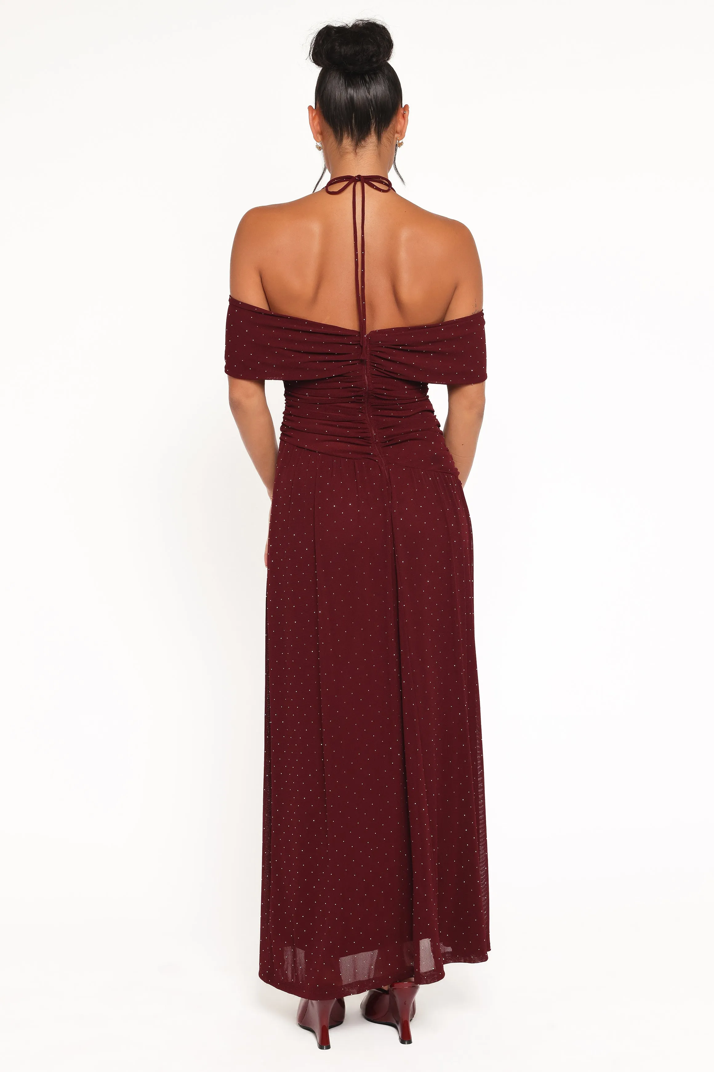 Mayven Maxi Dress - Burgundy sold by Petal & Pup product image thumbnail 5