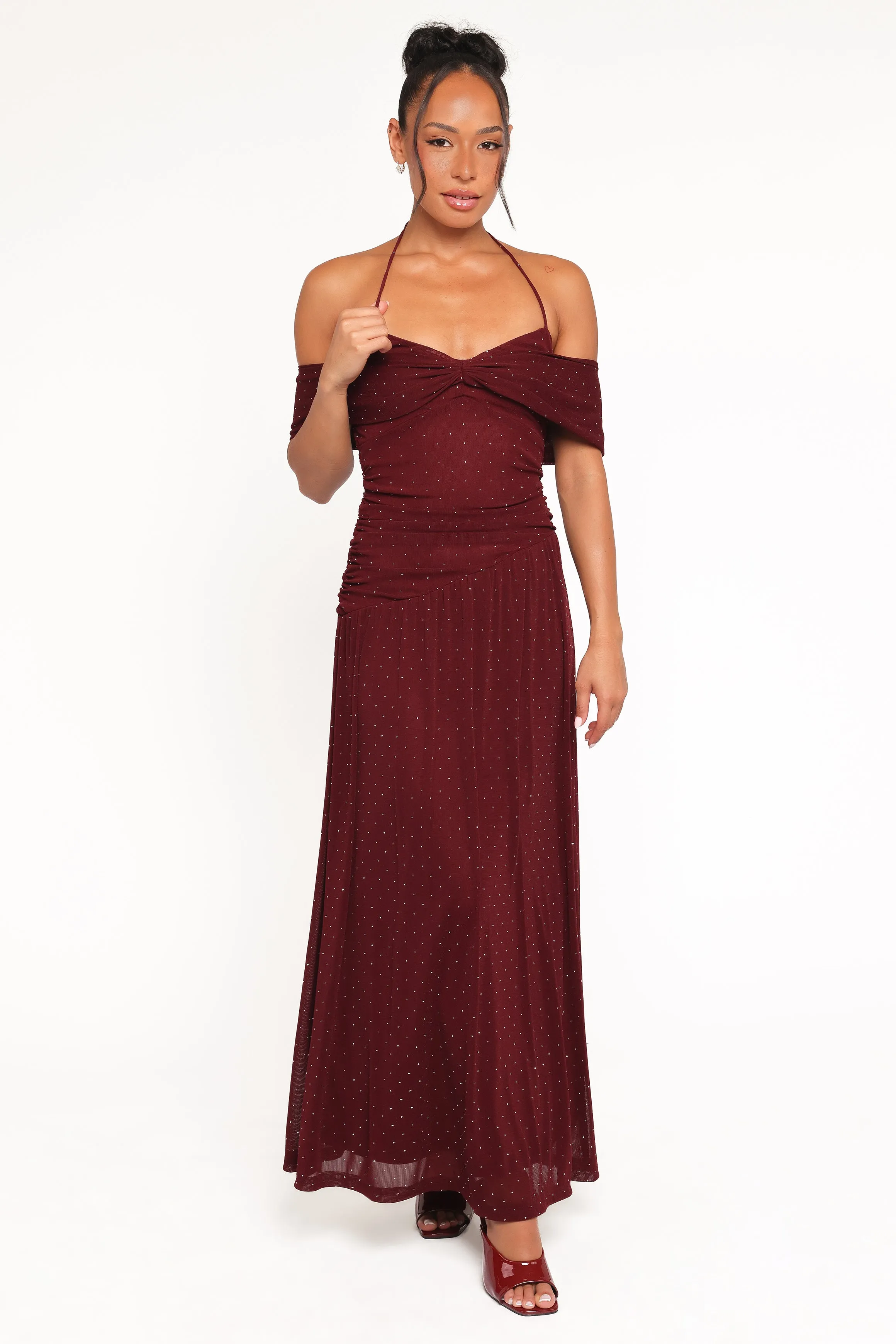 Mayven Maxi Dress - Burgundy sold by Petal & Pup product image thumbnail 2