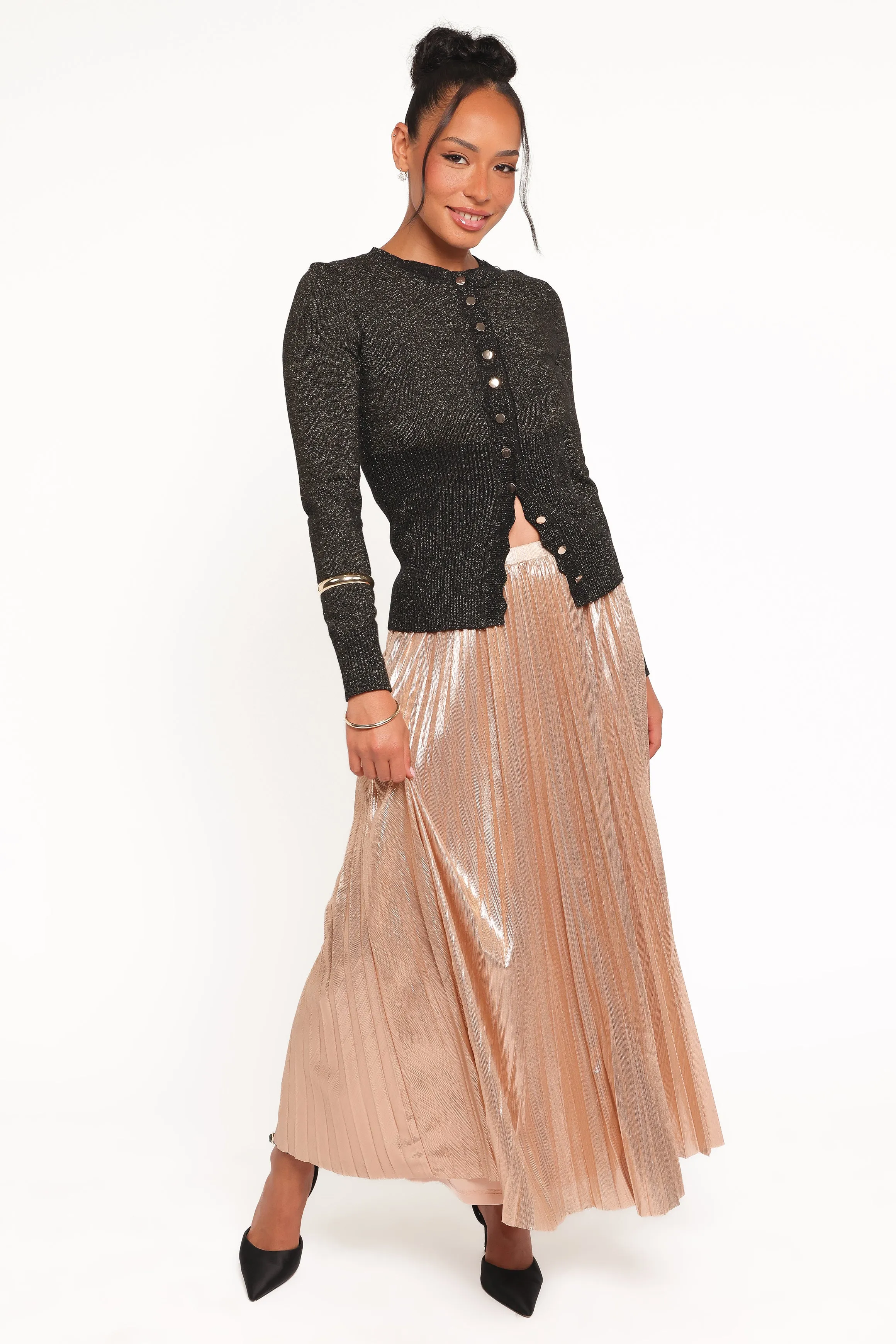 Bethy Maxi Skirt - Gold sold by Petal & Pup product image thumbnail 2