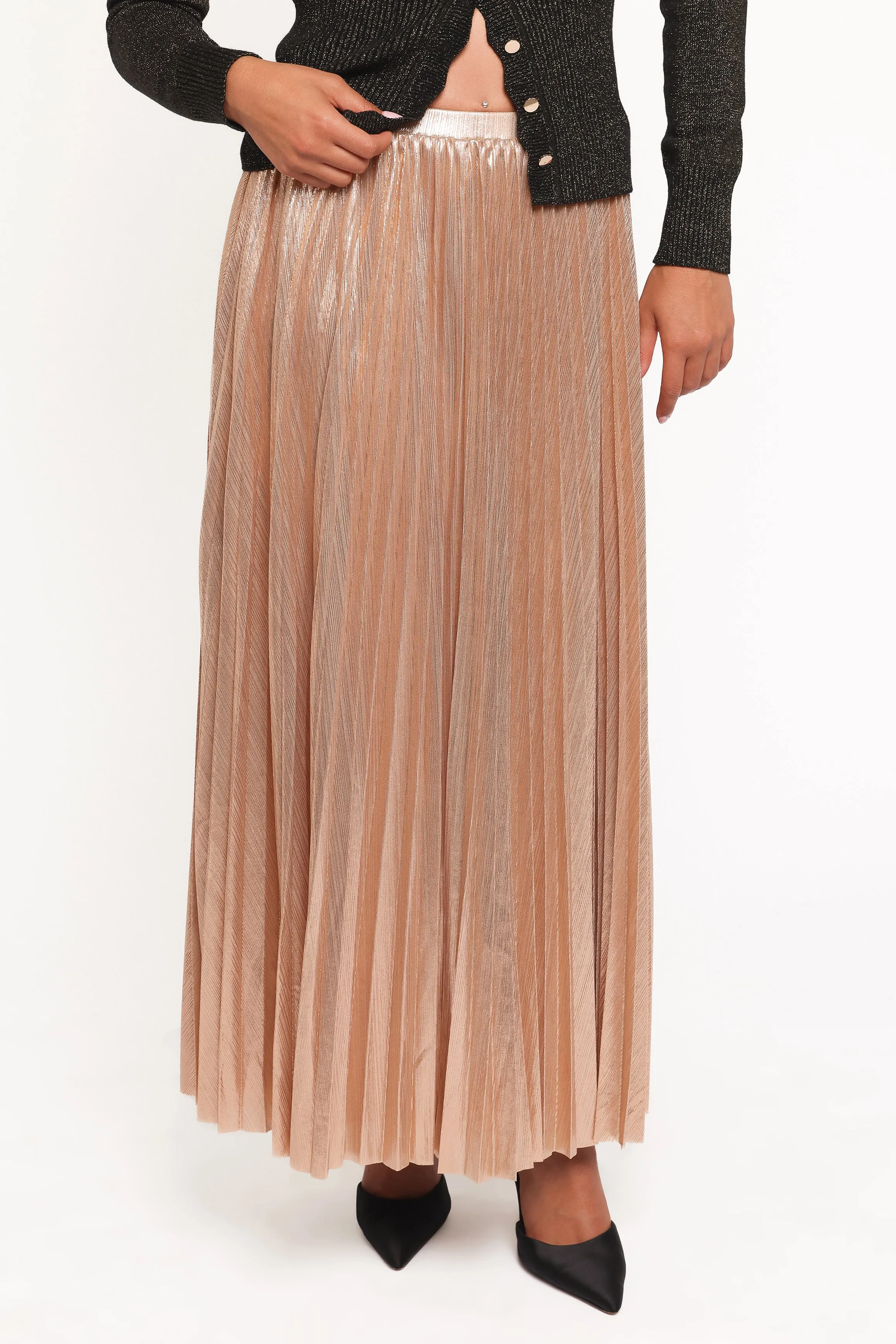 Bethy Maxi Skirt - Gold sold by Petal & Pup product image thumbnail 3