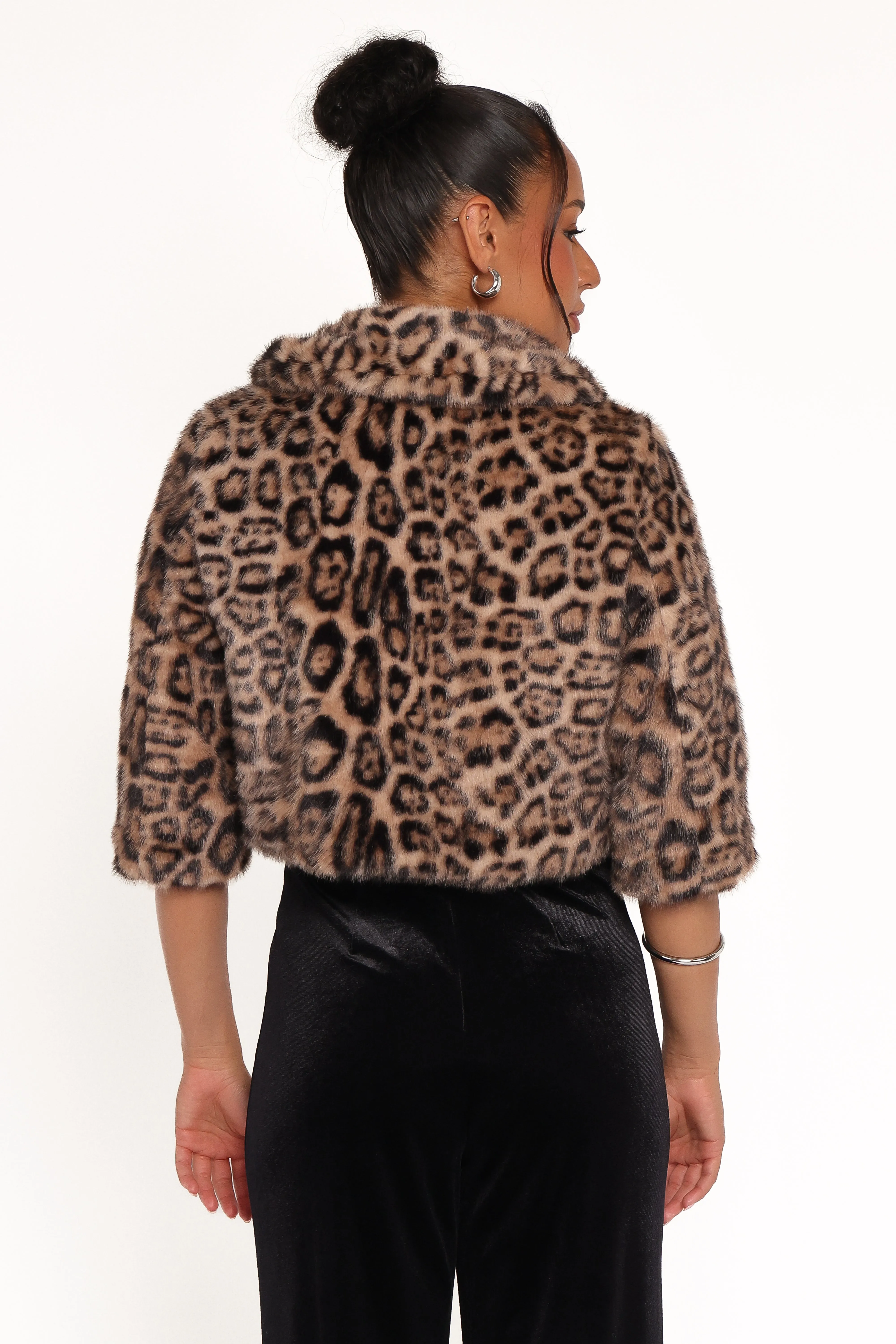 Florian Cropped Jacket - Leopard sold by Petal & Pup product image thumbnail 5