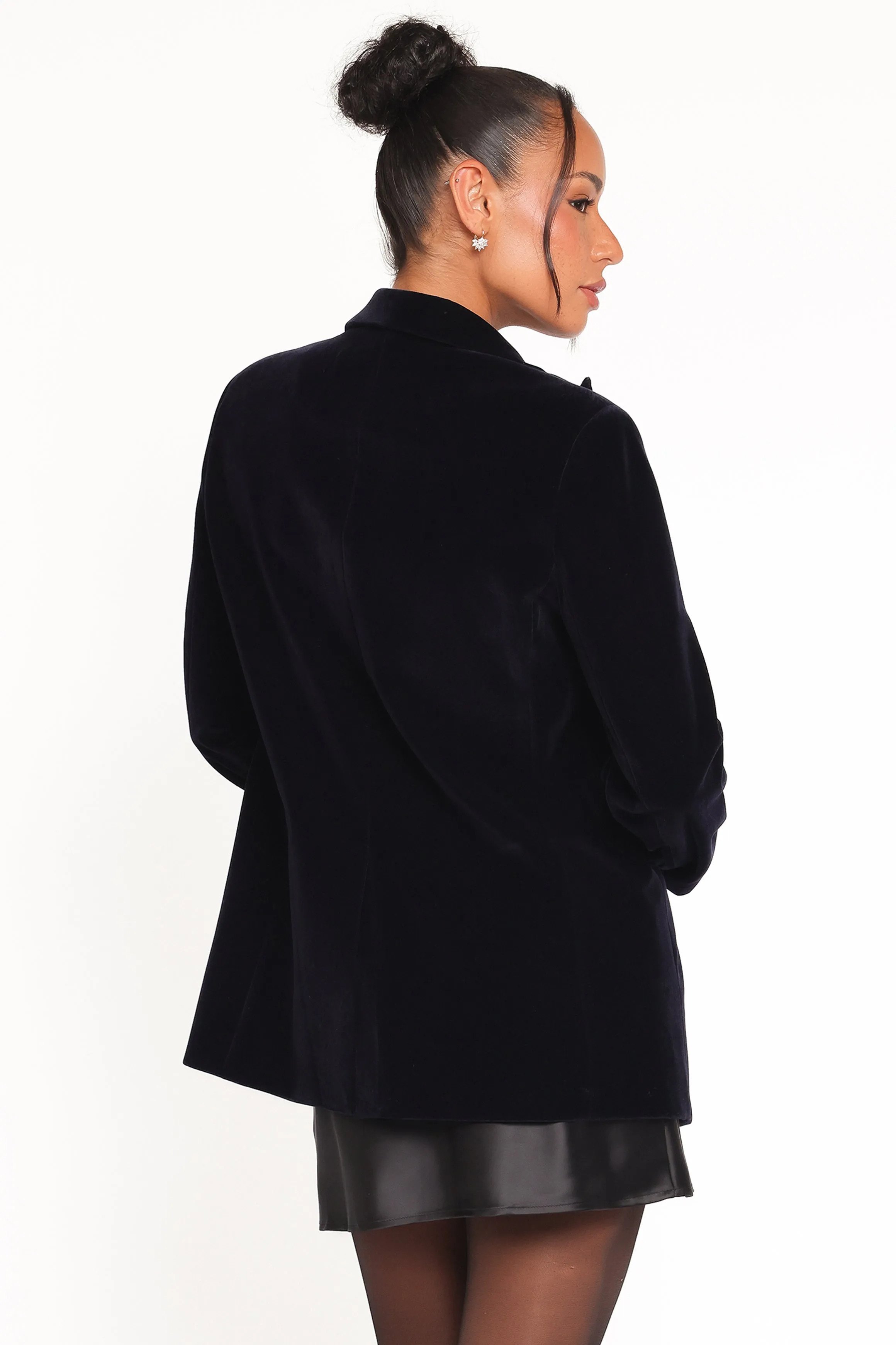Clive Velvet Blazer - Navy sold by Petal & Pup product image thumbnail 4