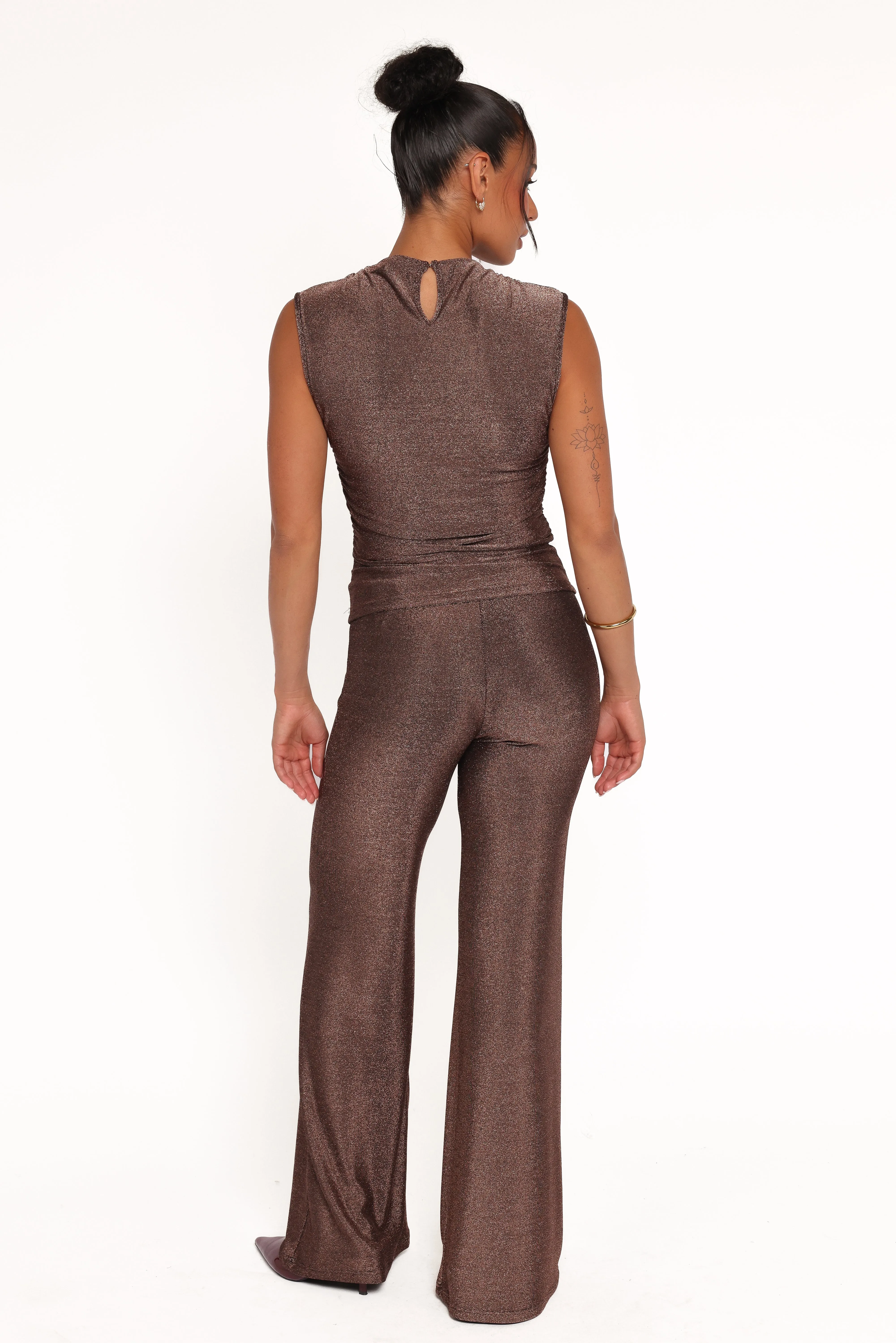Sydney Wide Leg Pant - Bronze sold by Petal & Pup product image thumbnail 5