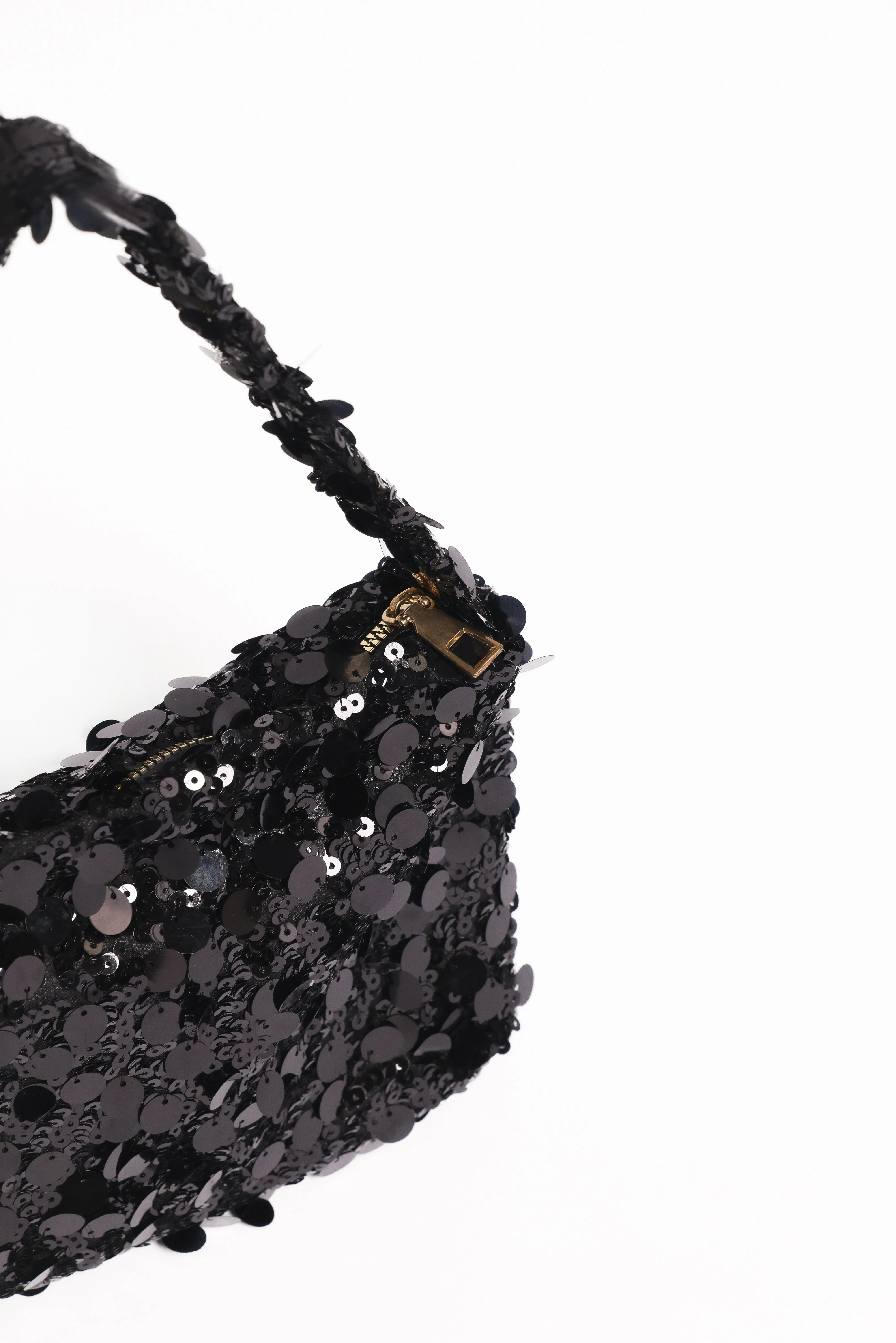 Annika Sequin Shoulder Bag - Black sold by Petal & Pup product image thumbnail 2