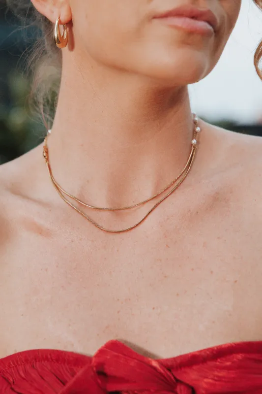 Paloma Necklace - Gold sold by Petal & Pup