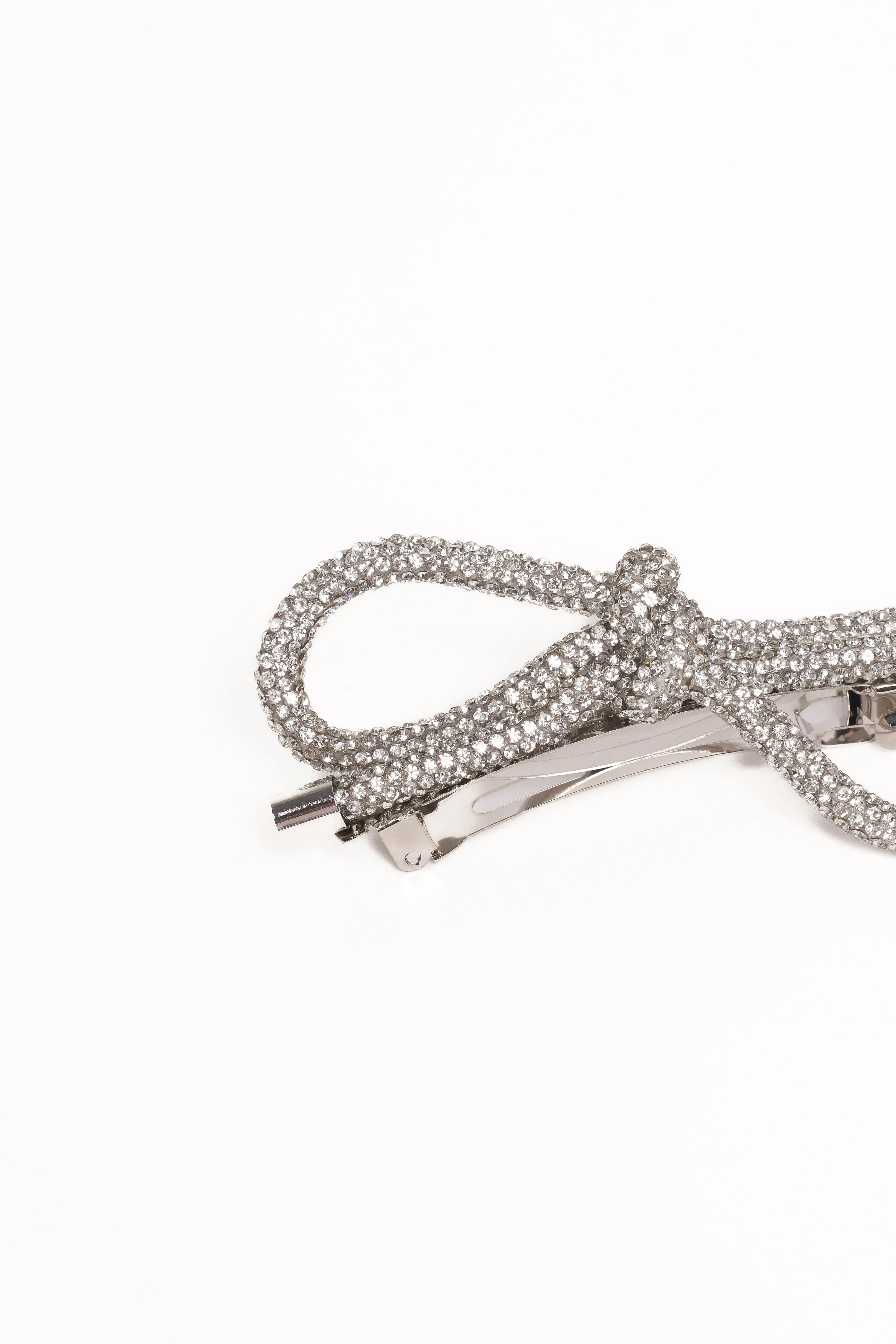 Whitney Bow Hair Clip - Silver sold by Petal & Pup product image thumbnail 2