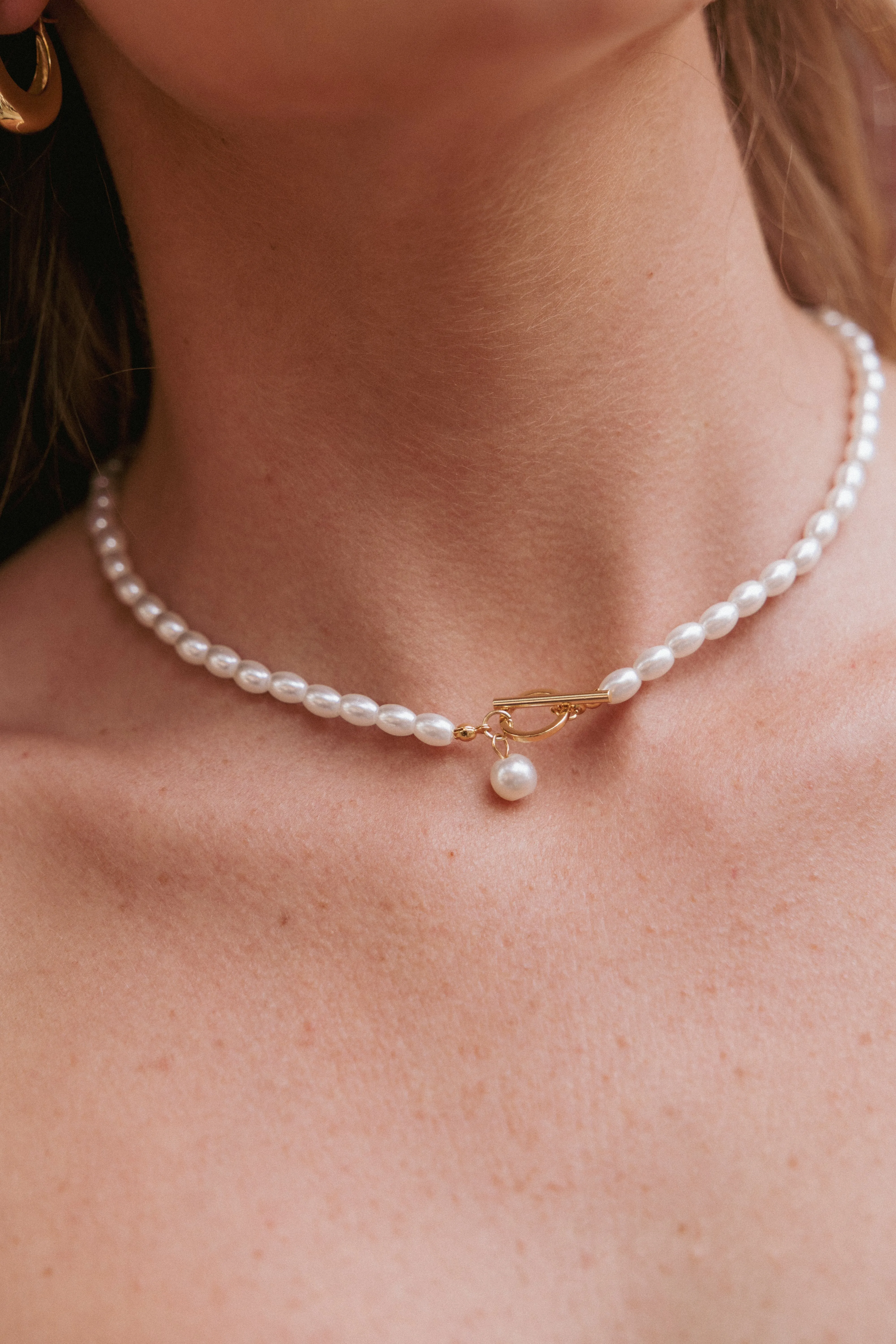 Alira Necklace - Pearl sold by Petal & Pup product image thumbnail 5