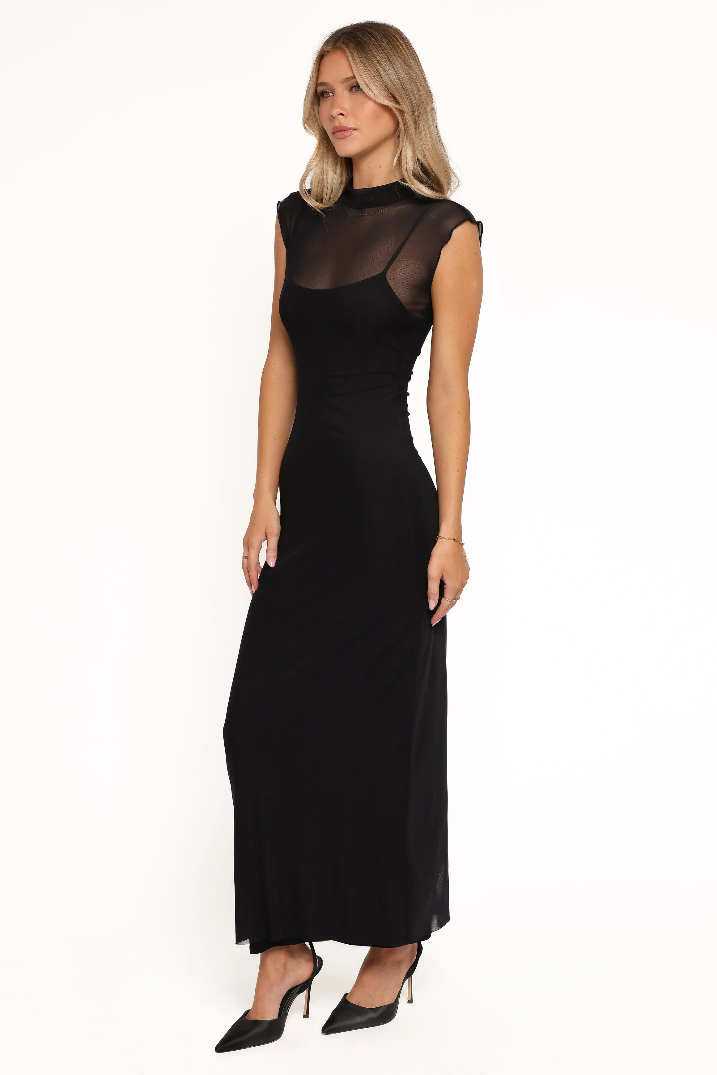 Charice Midi Dress - Black sold by Petal & Pup product image thumbnail 3