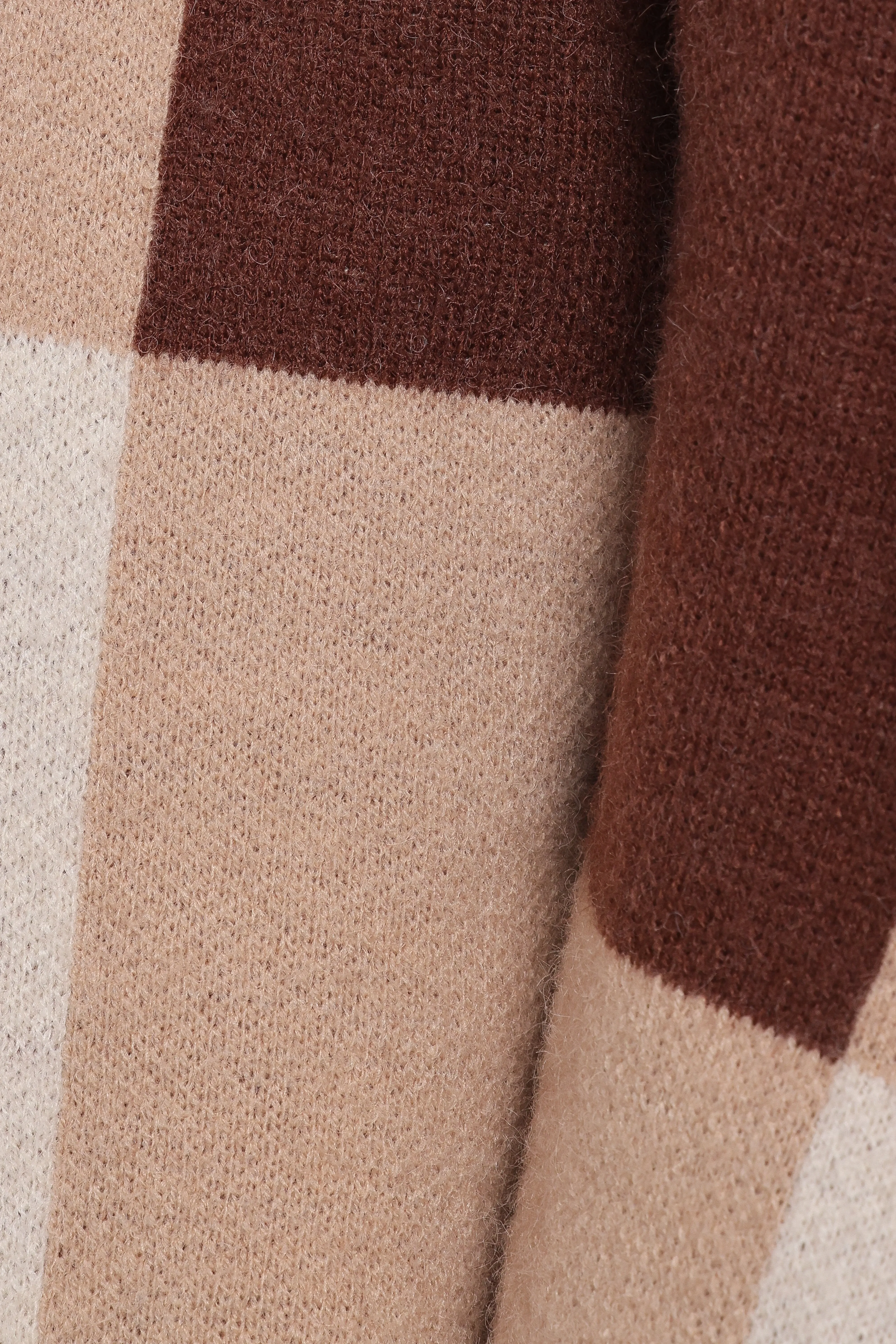 Ecoya Long Cardigan - Brown Plaid sold by Petal & Pup product image thumbnail 5