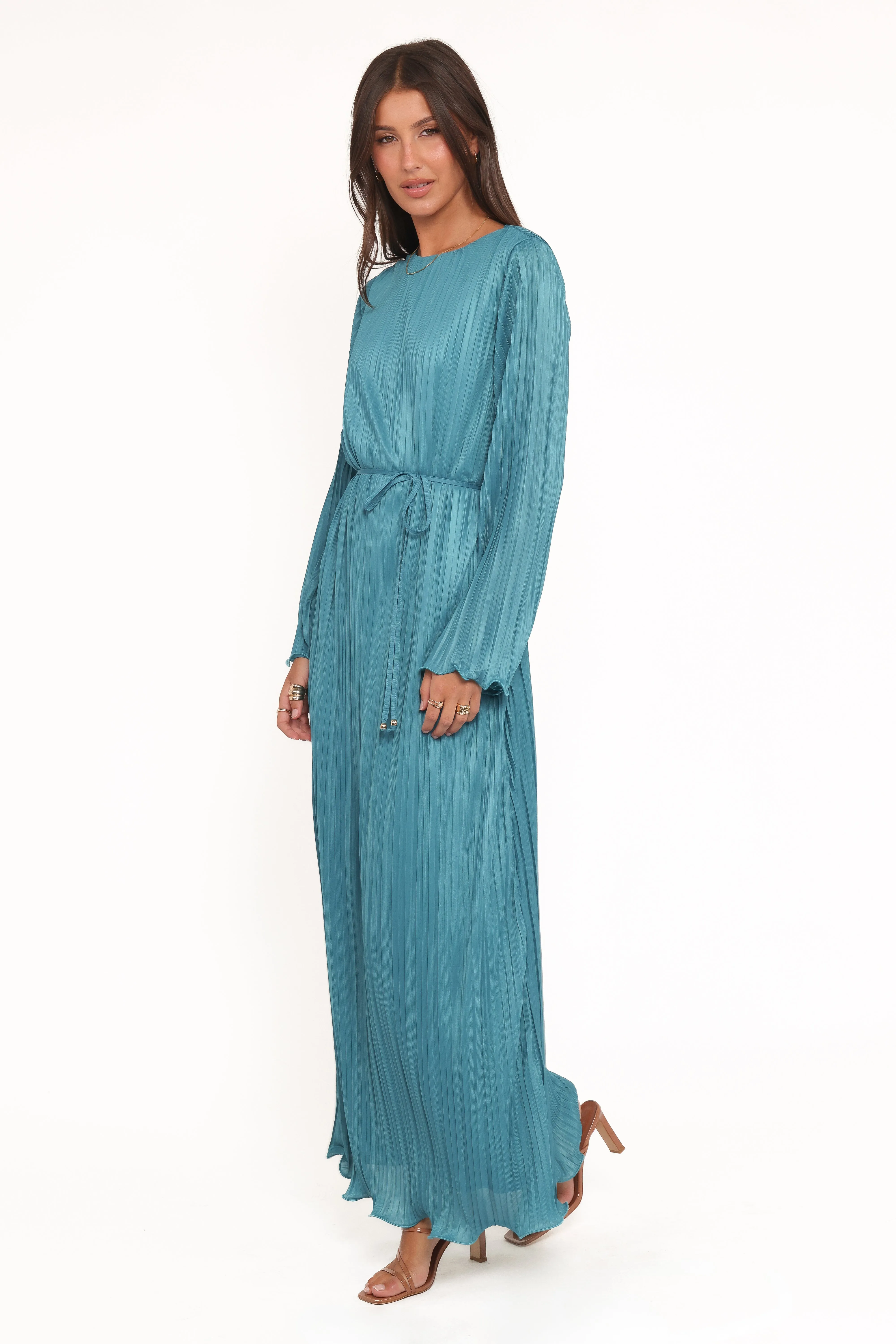 Armena Long Sleeve Maxi Dress - Teal sold by Petal & Pup product image thumbnail 3