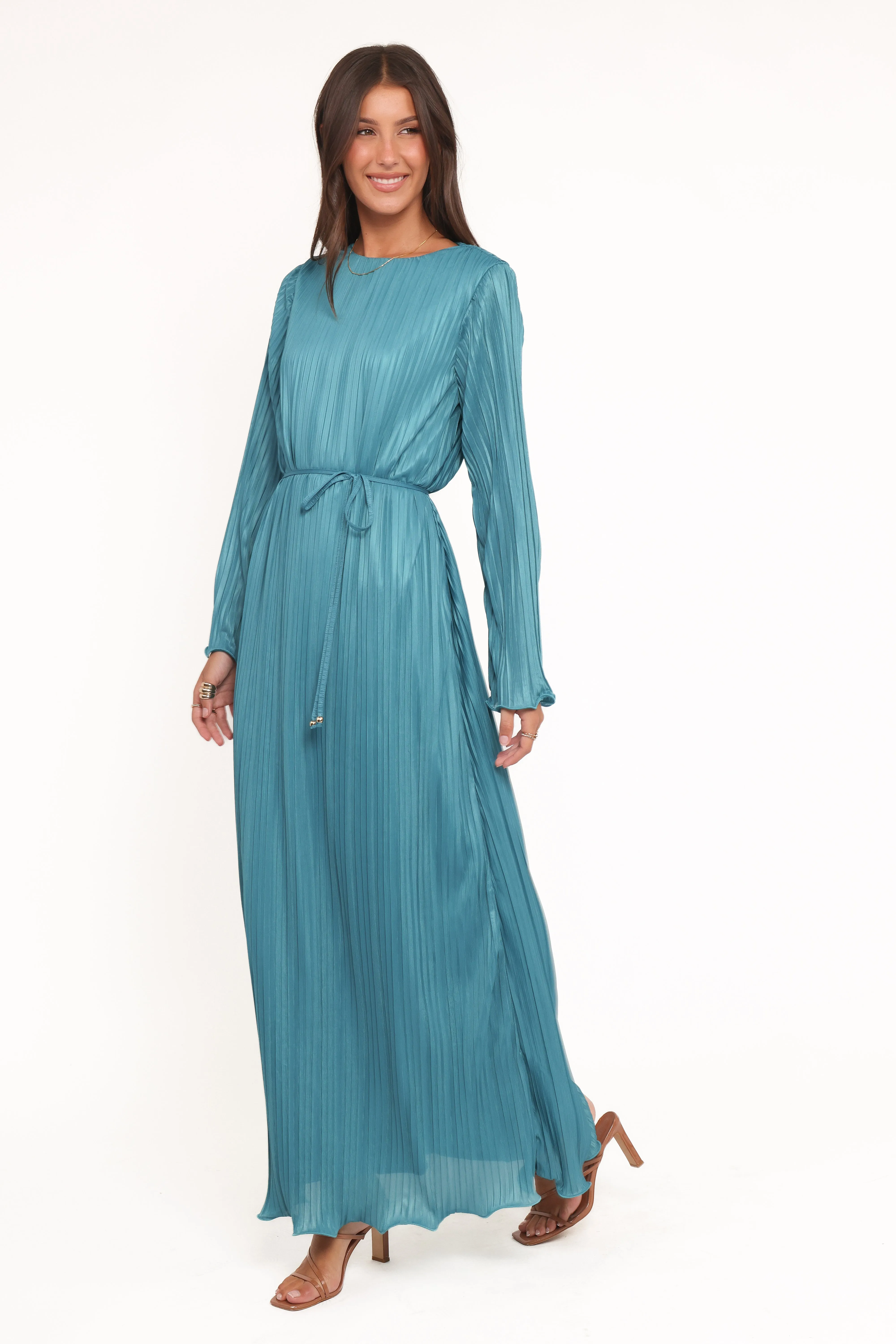 Armena Long Sleeve Maxi Dress - Teal sold by Petal & Pup product image thumbnail 5
