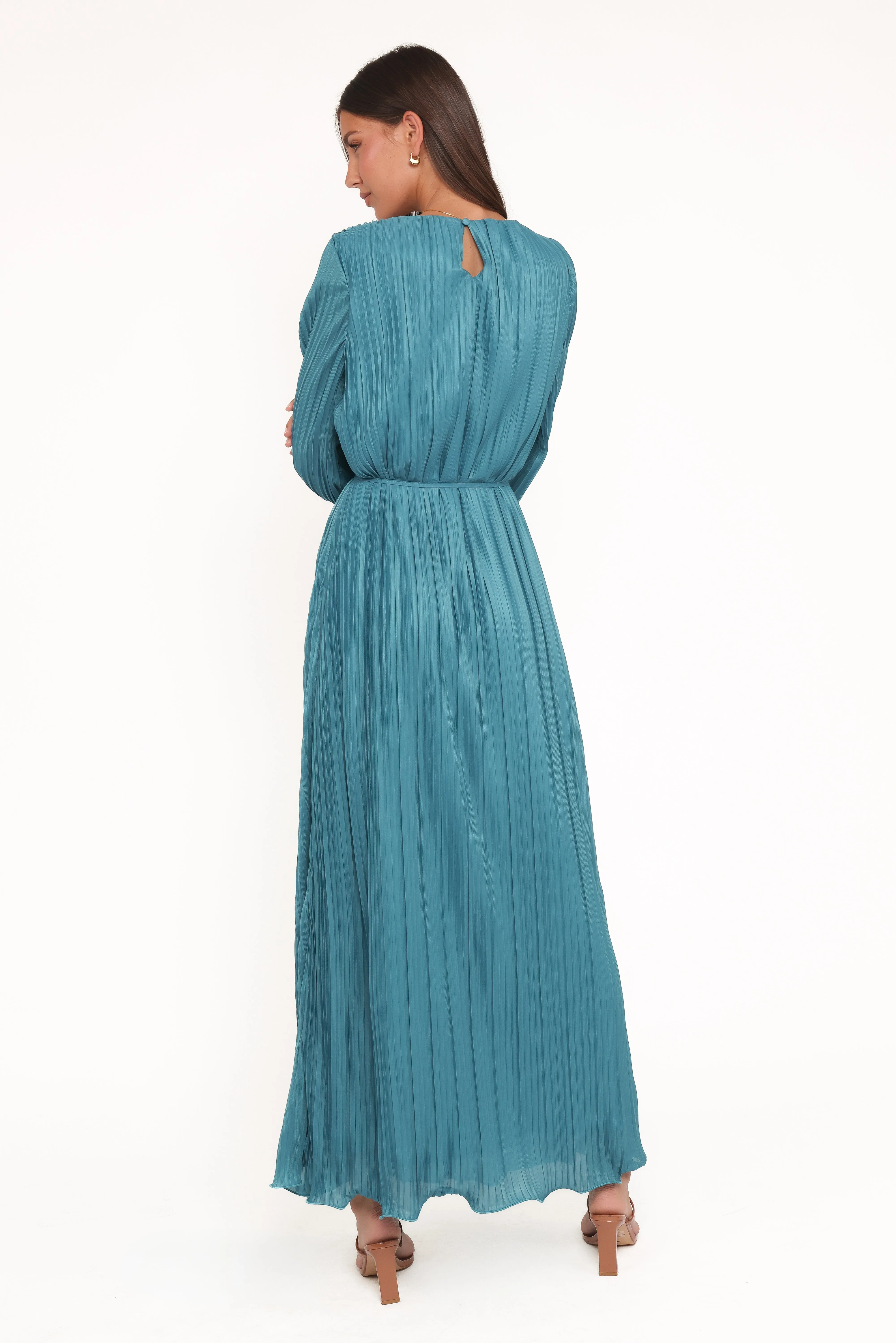 Armena Long Sleeve Maxi Dress - Teal sold by Petal & Pup product image thumbnail 4