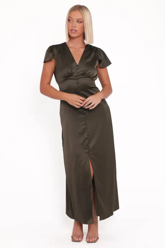 Dean Maxi Dress - Olive sold by Petal & Pup