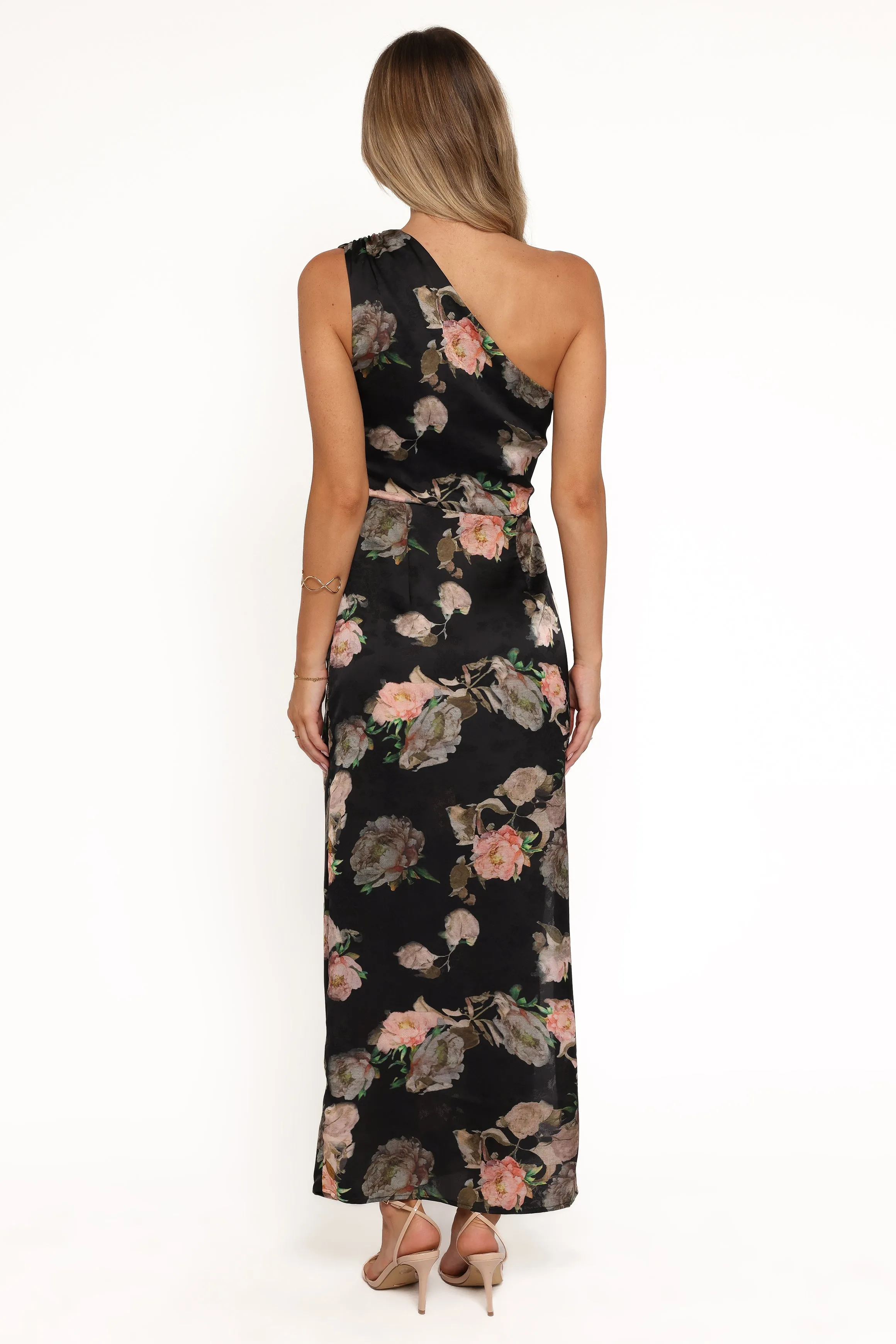 Nadia One Shoulder Maxi Dress - Blurred Floral sold by Petal & Pup product image thumbnail 5
