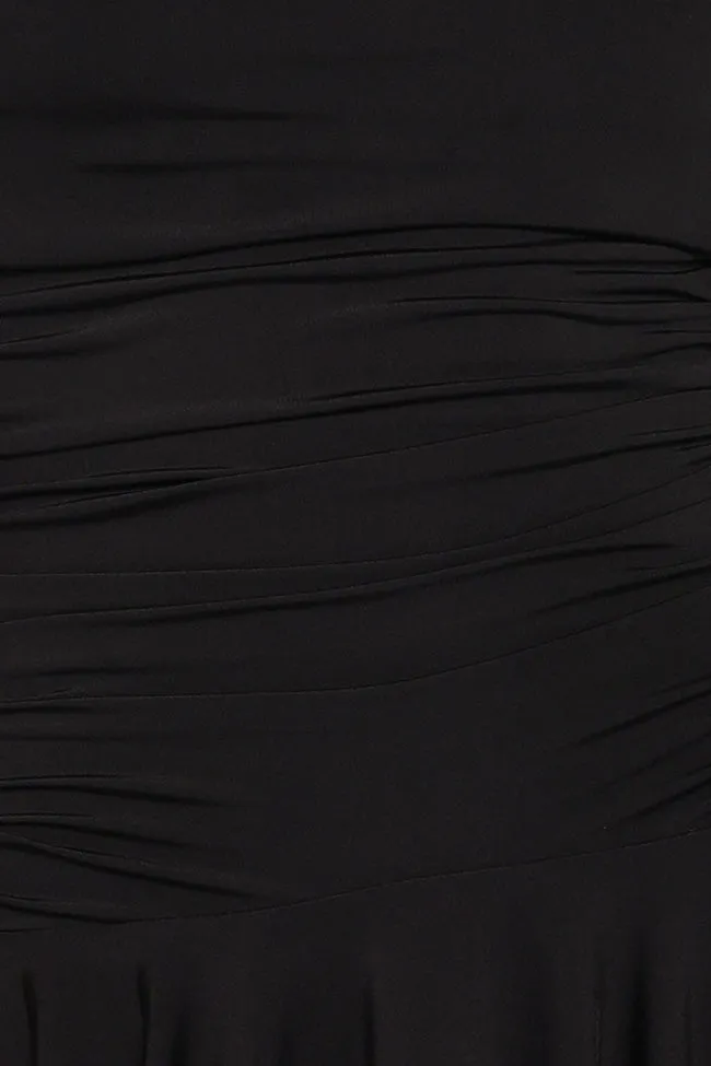 Messina Off Shoulder Mini Dress - Black sold by Petal & Pup product image thumbnail 5