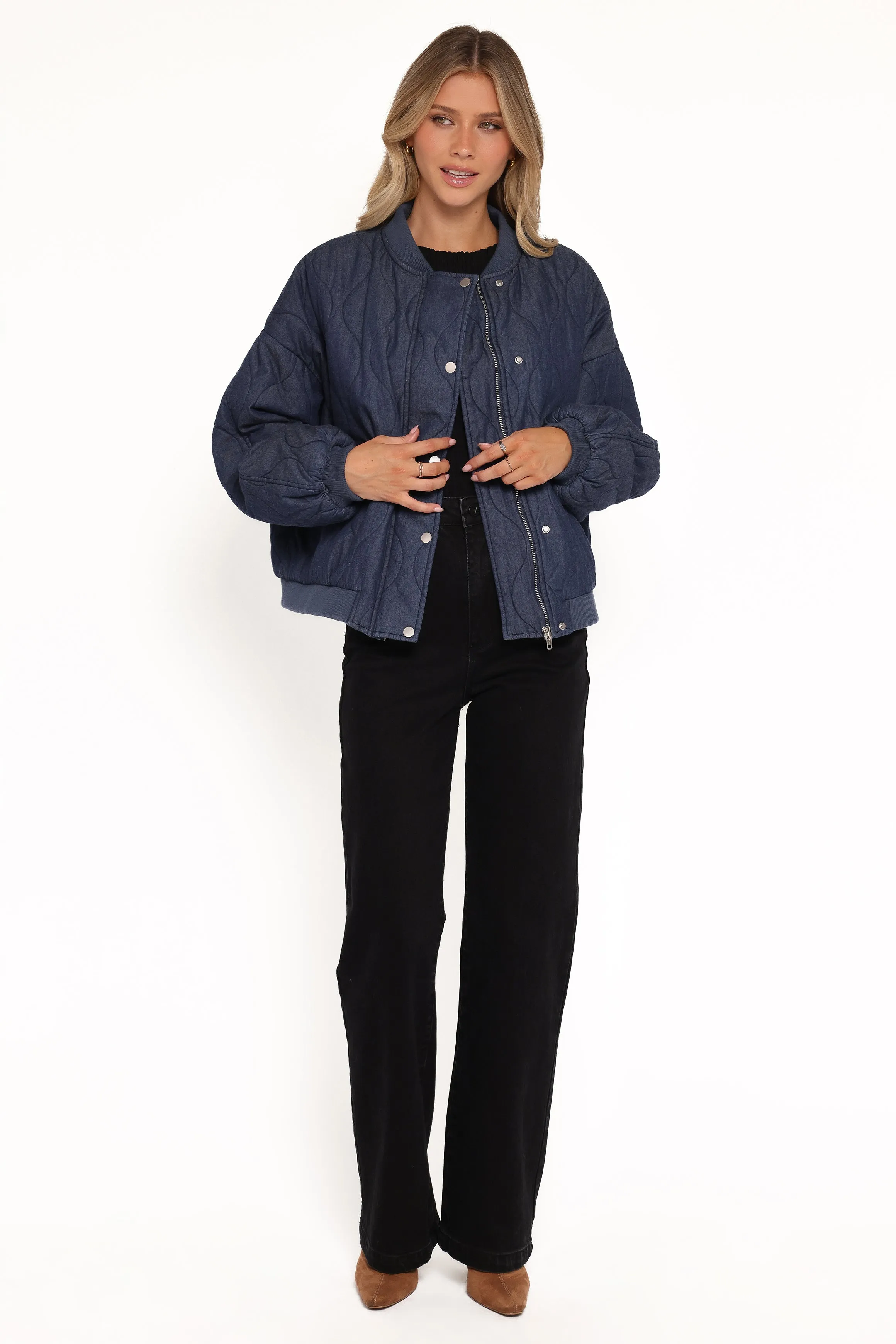 Keah Quilted Jacket - Navy sold by Petal & Pup product image thumbnail 5
