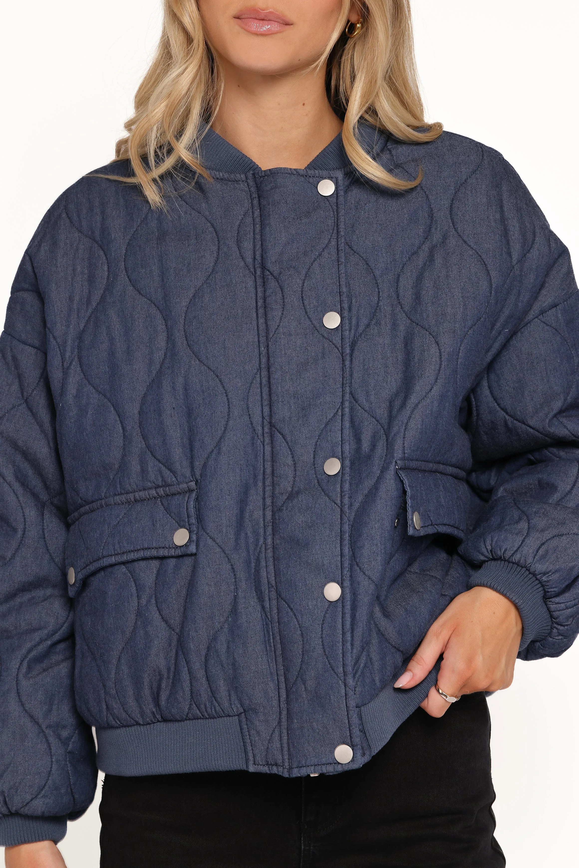 Keah Quilted Jacket - Navy sold by Petal & Pup product image thumbnail 2