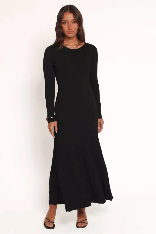 Monty Knit Dress - Black sold by Petal & Pup