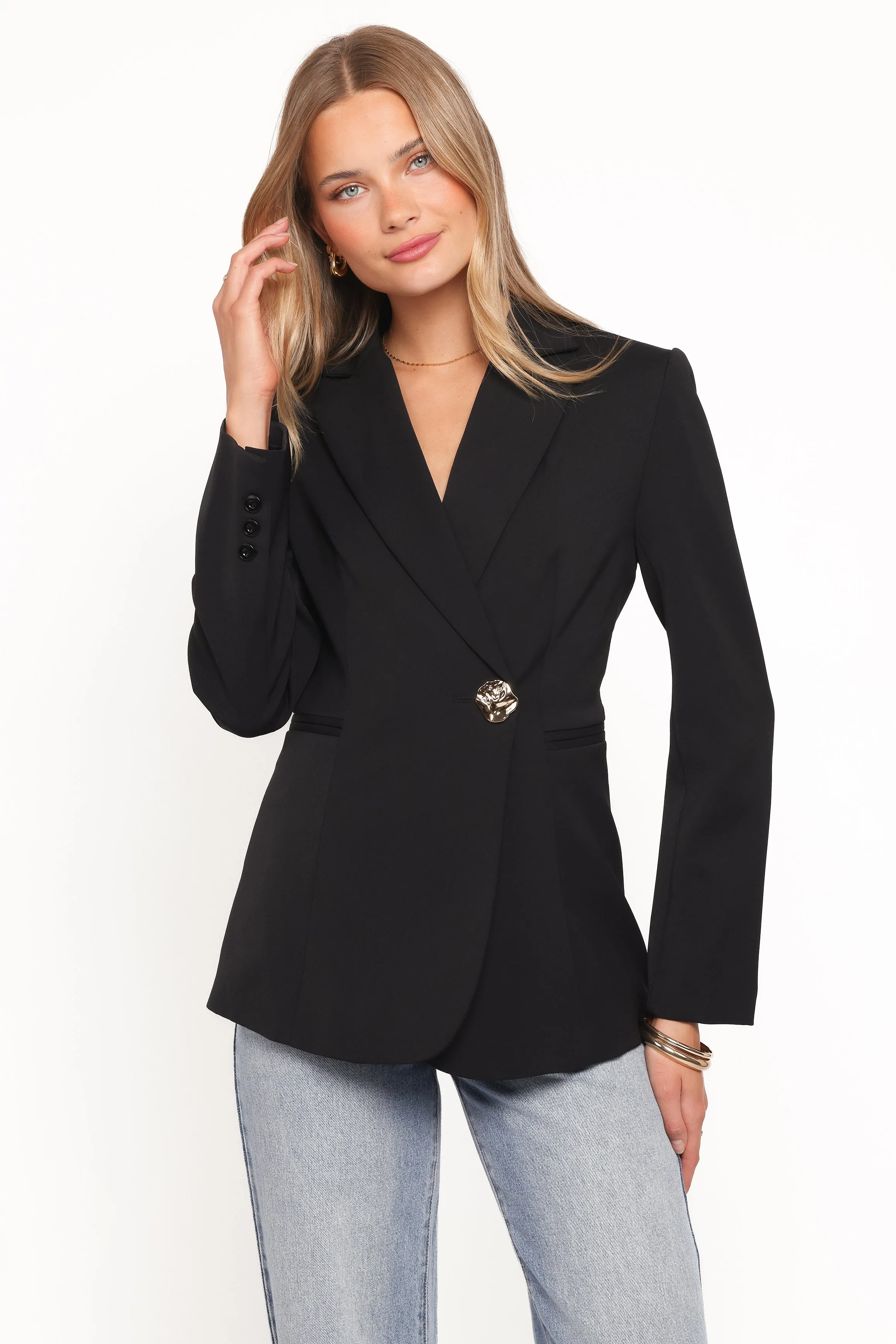 Leo Blazer - Black sold by Petal & Pup