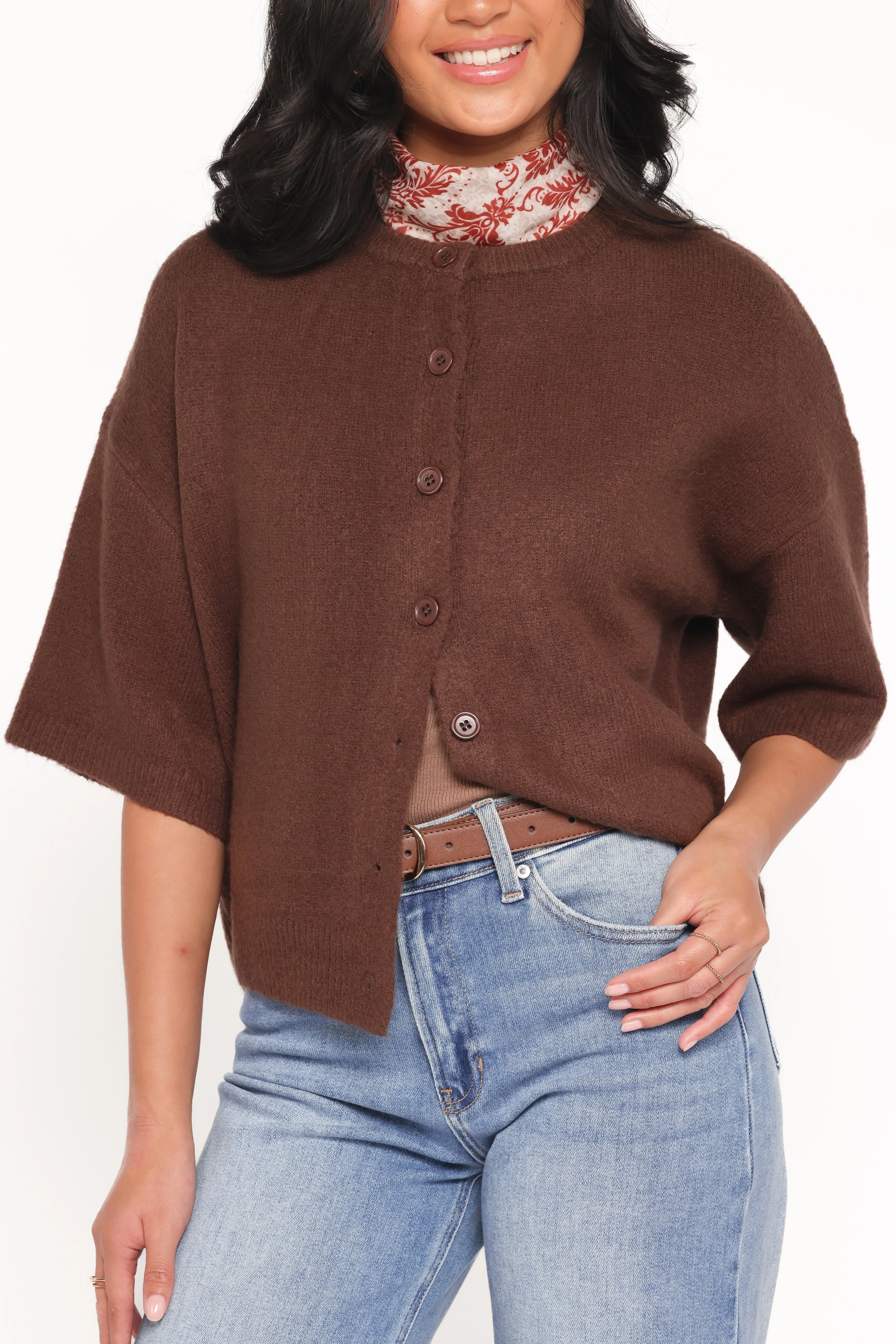 Lilith Knit Top - Chocolate Brown sold by Petal & Pup product image thumbnail 2