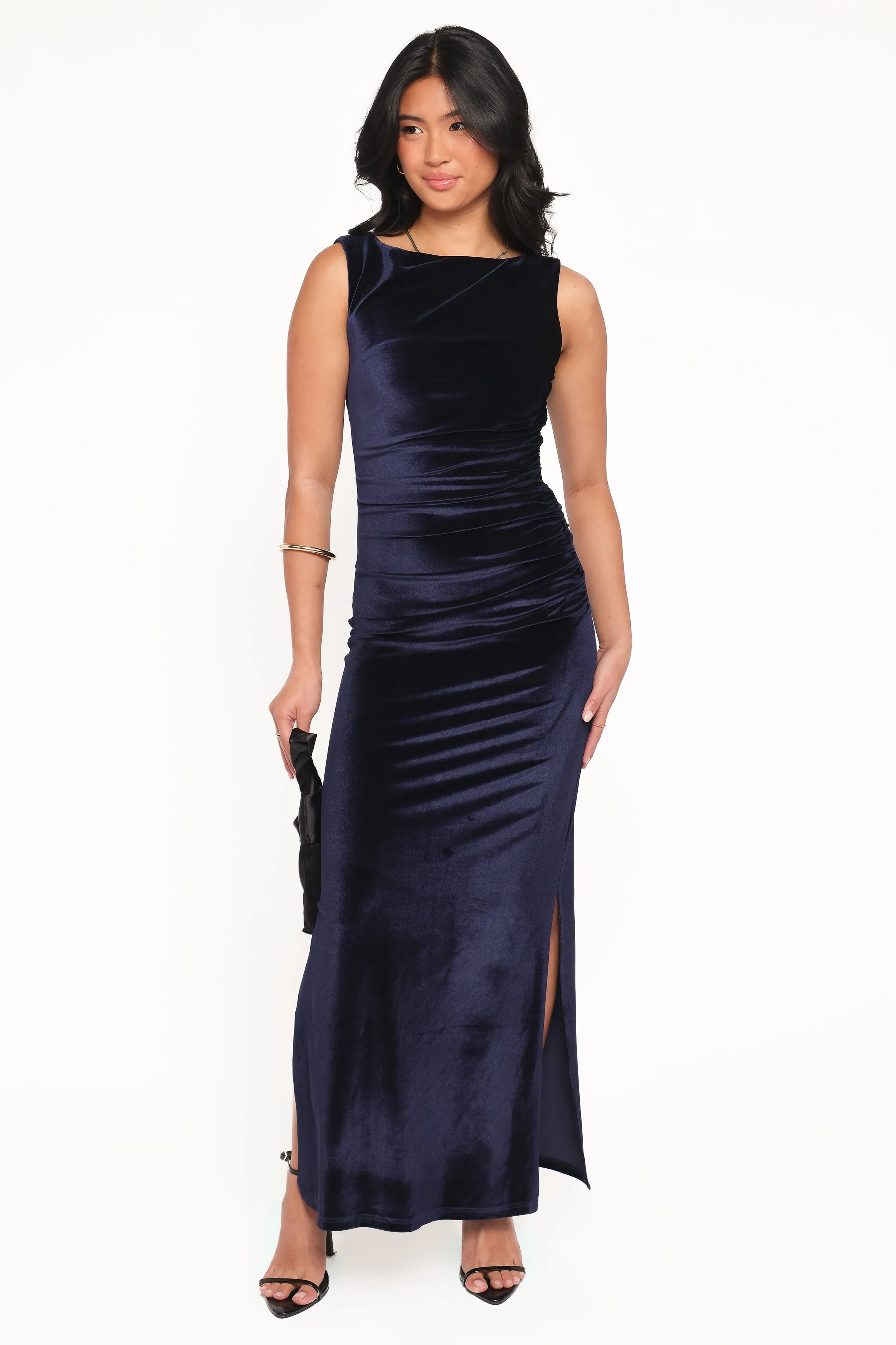 Winton Maxi Dress - Midnight Velvet sold by Petal & Pup