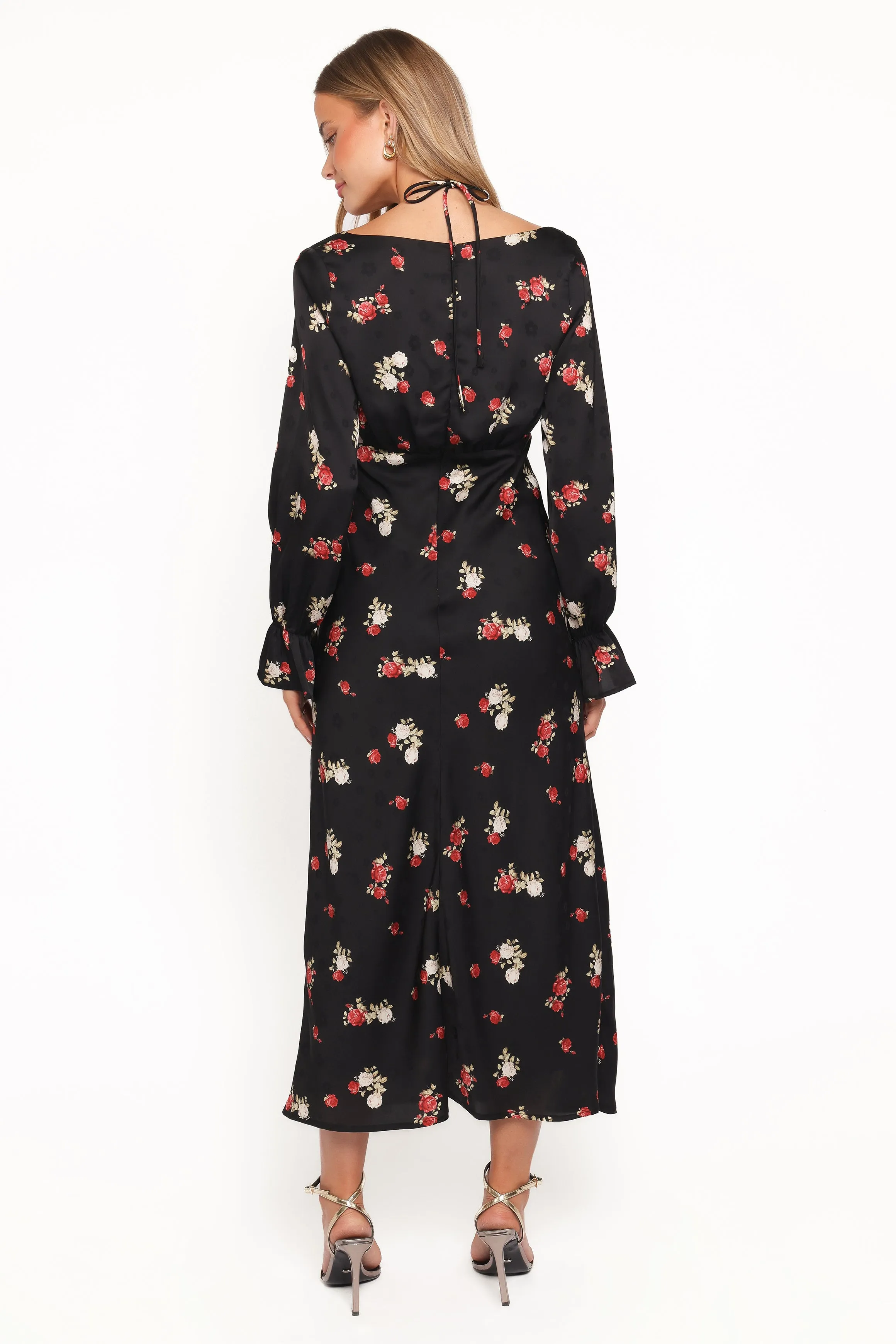 Pauline Long Sleeve Maxi Dress - Black Floral sold by Petal & Pup product image thumbnail 4