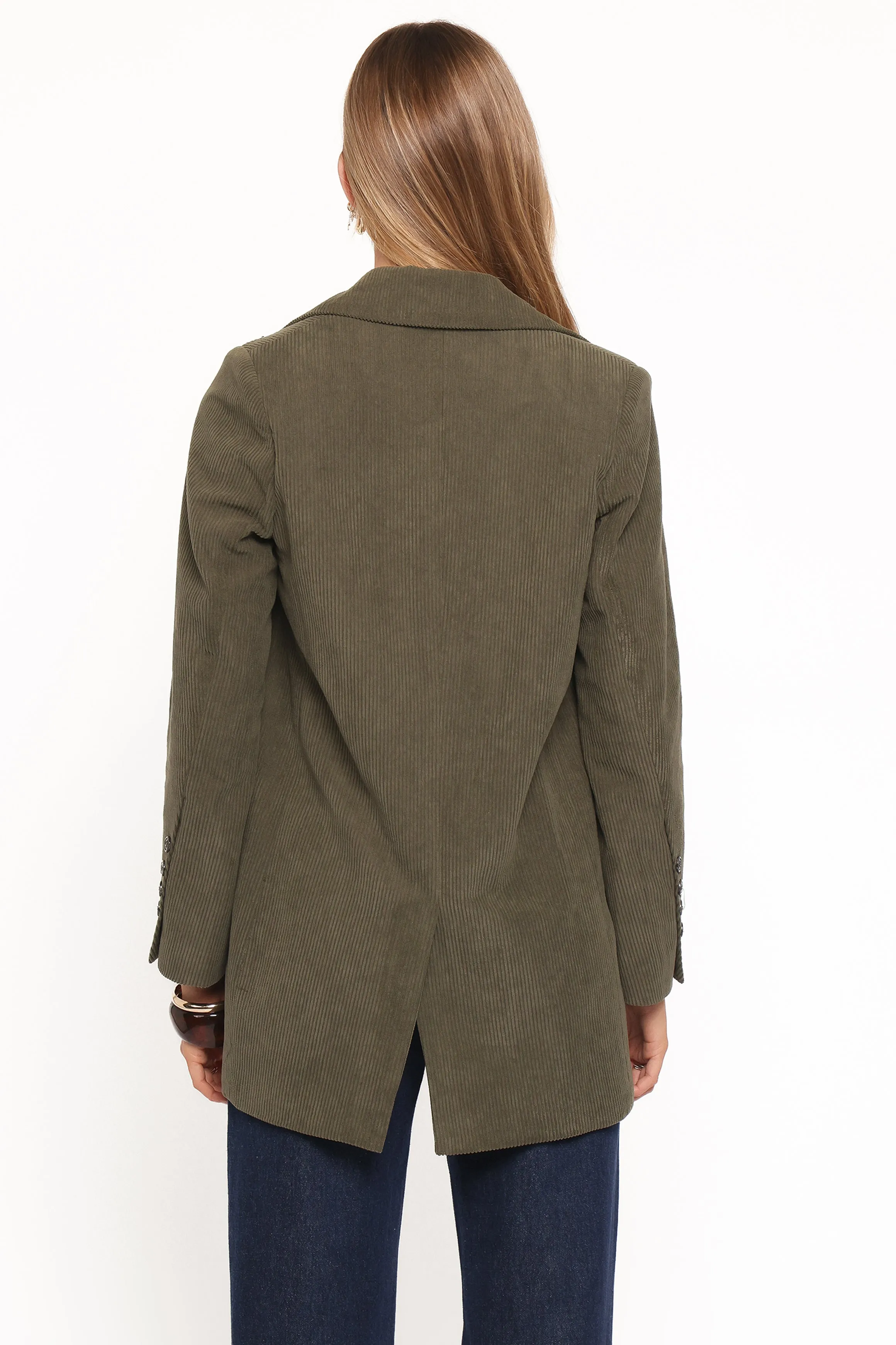 Madi Corduroy Blazer - Olive sold by Petal & Pup product image thumbnail 4