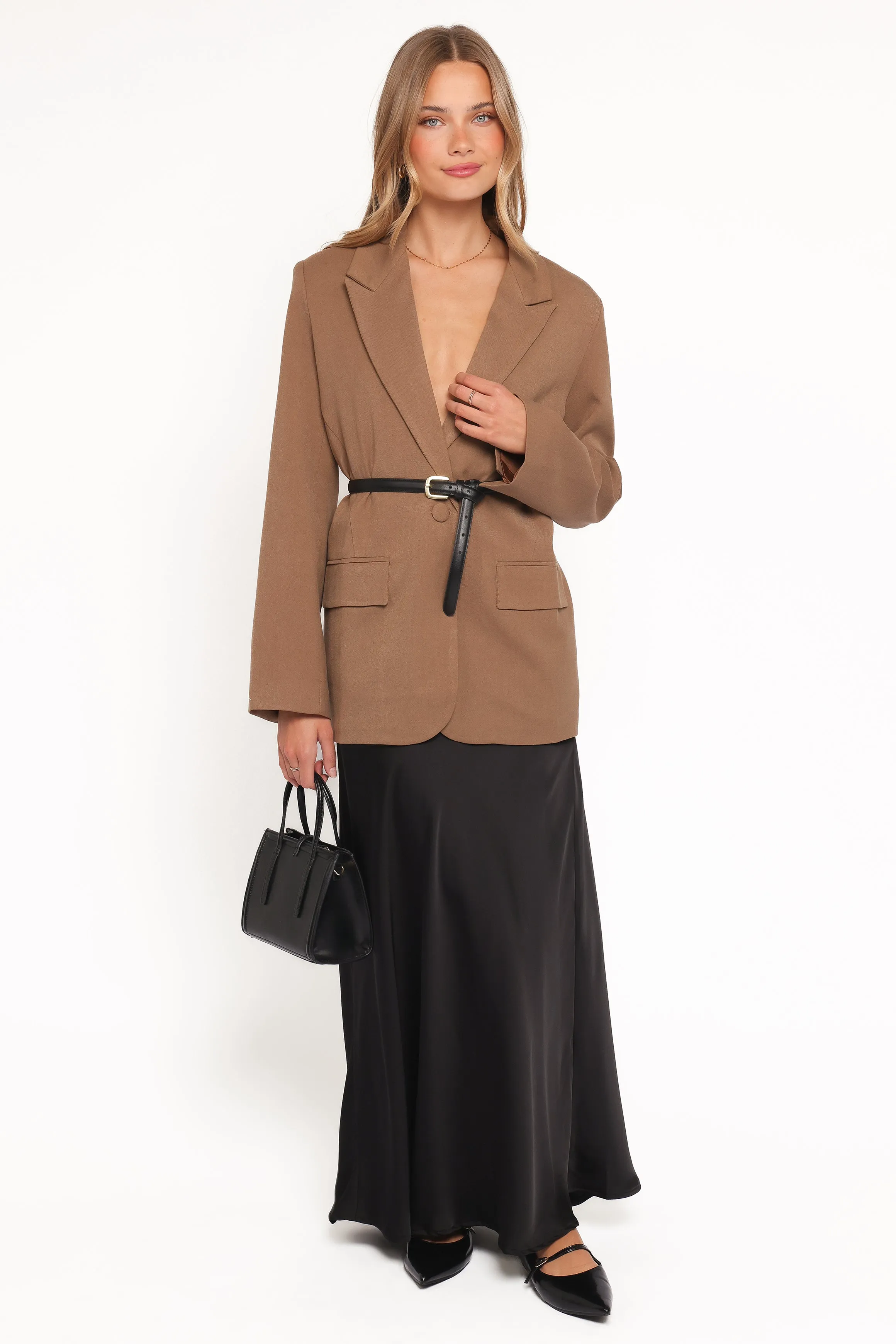 Tove Tie Back Blazer - Tan sold by Petal & Pup product image thumbnail 5
