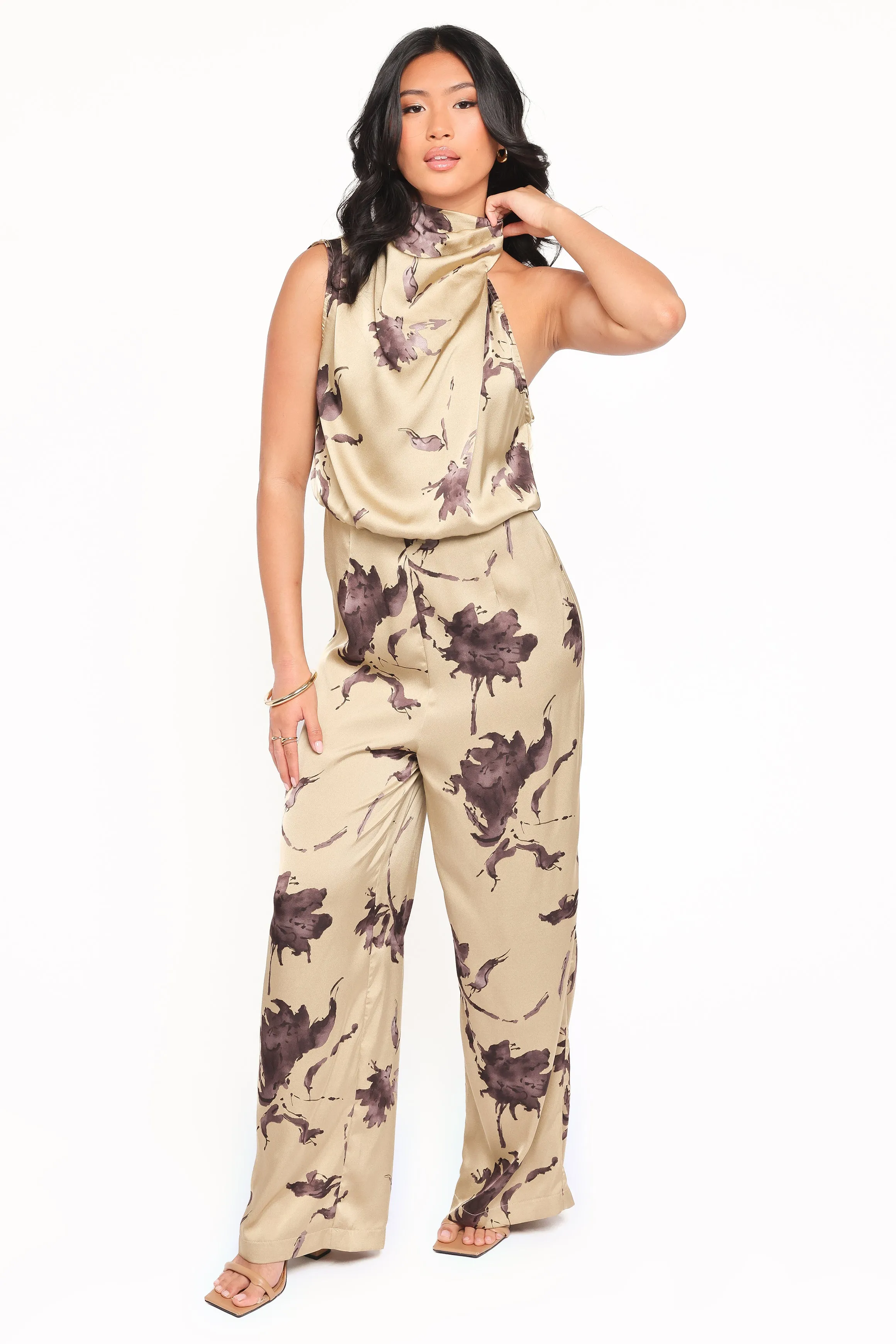 Savannah Jumpsuit - Gold Floral sold by Petal & Pup product image thumbnail 3