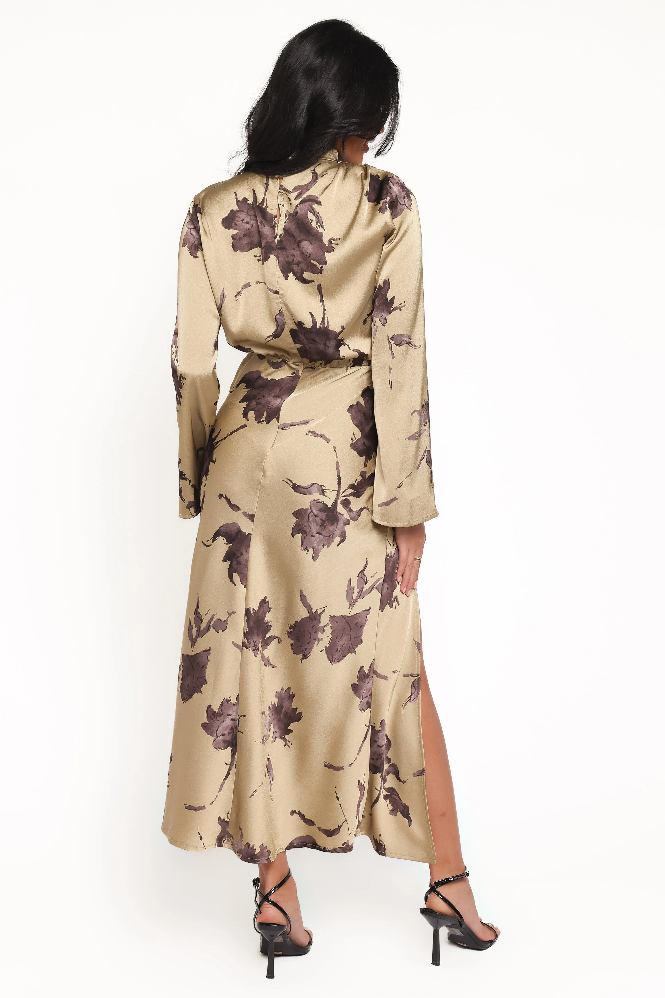 Kristyn Long Sleeve Midi Dress - Olive Floral sold by Petal & Pup product image thumbnail 4
