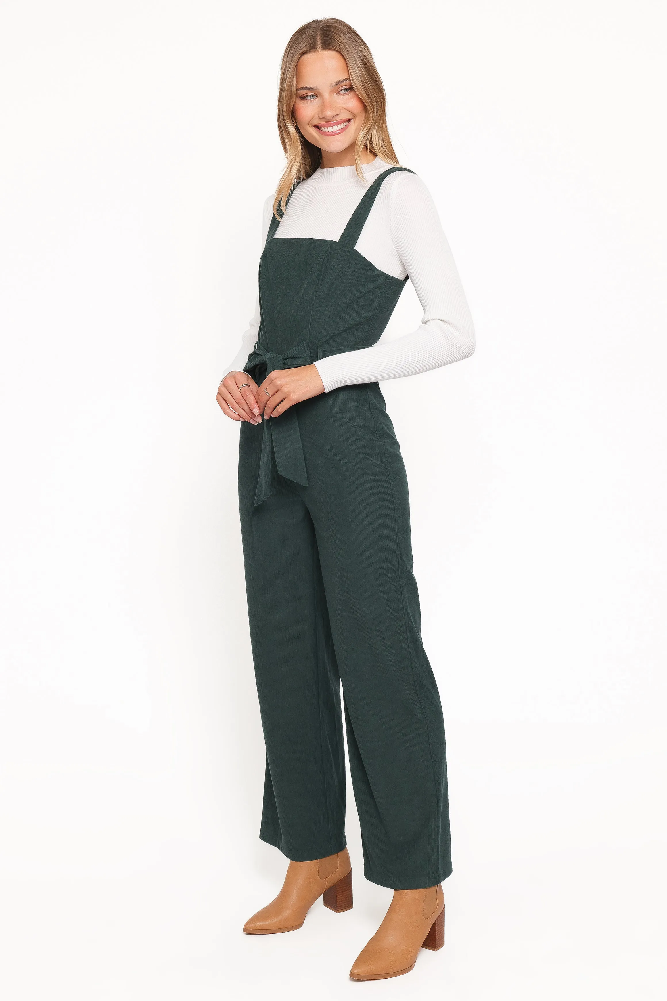 Selene Corduroy Jumpsuit - Green sold by Petal & Pup product image thumbnail 3
