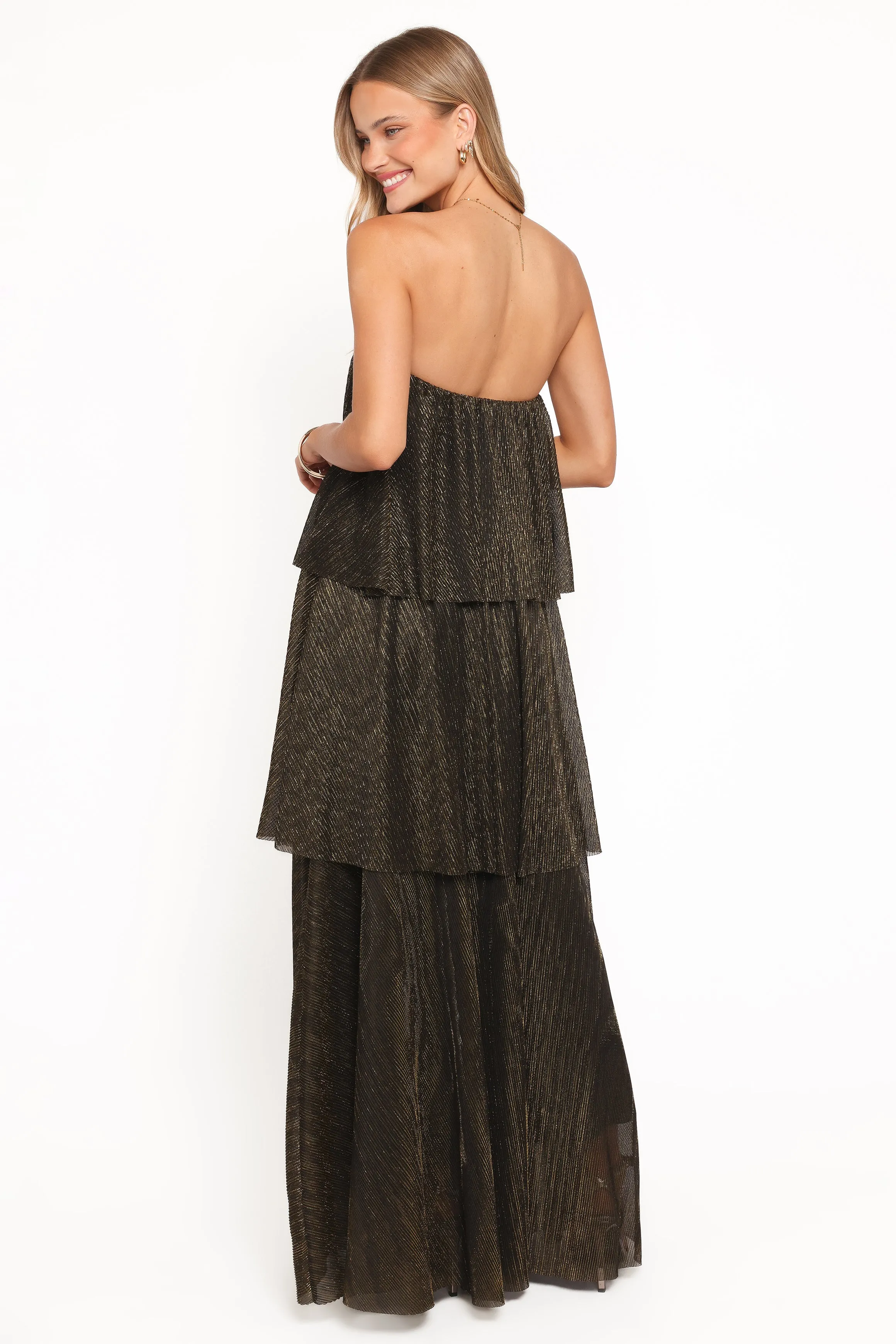 Bloom Strapless Maxi Dress - Black sold by Petal & Pup product image thumbnail 4